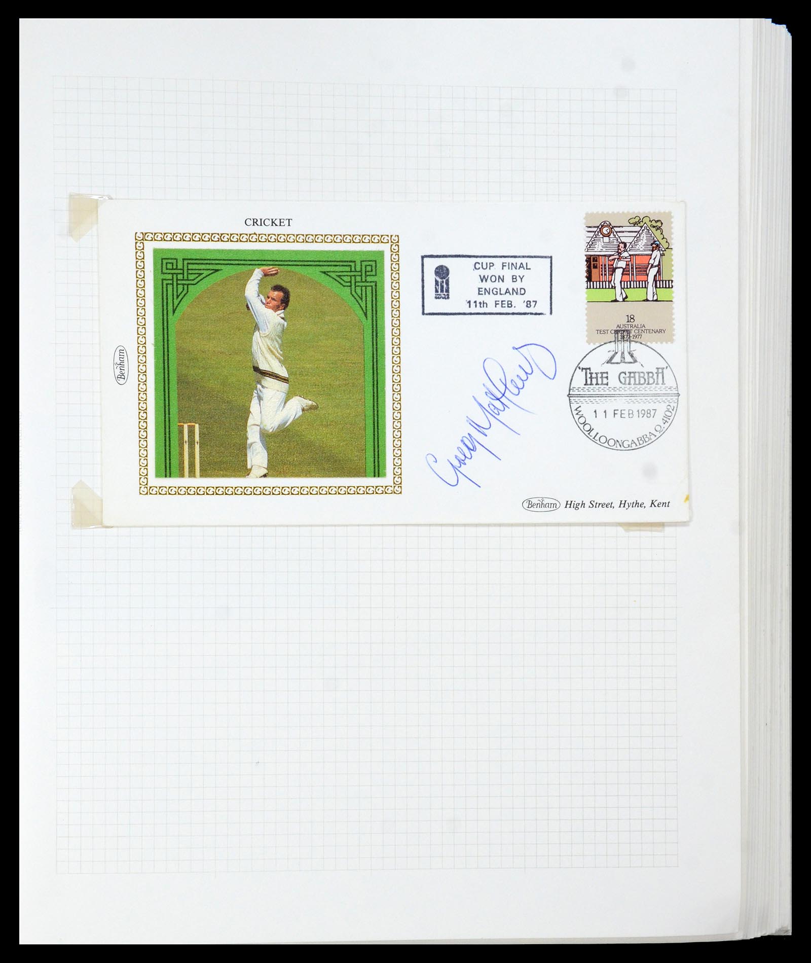 35594 020 - Postzegelverzameling 35594 Motief Cricket 1962-1996.