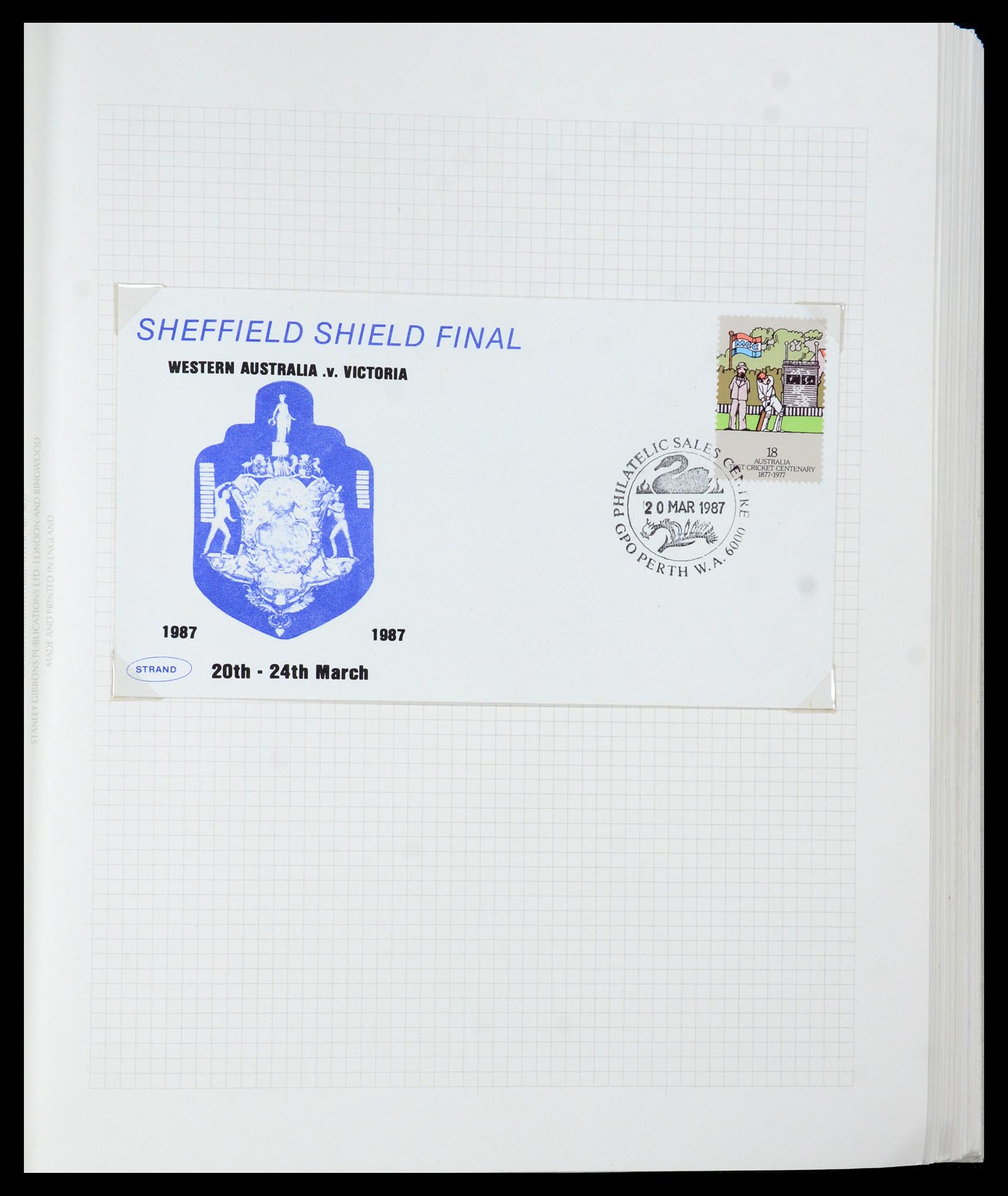 35594 025 - Postzegelverzameling 35594 Motief Cricket 1962-1996.