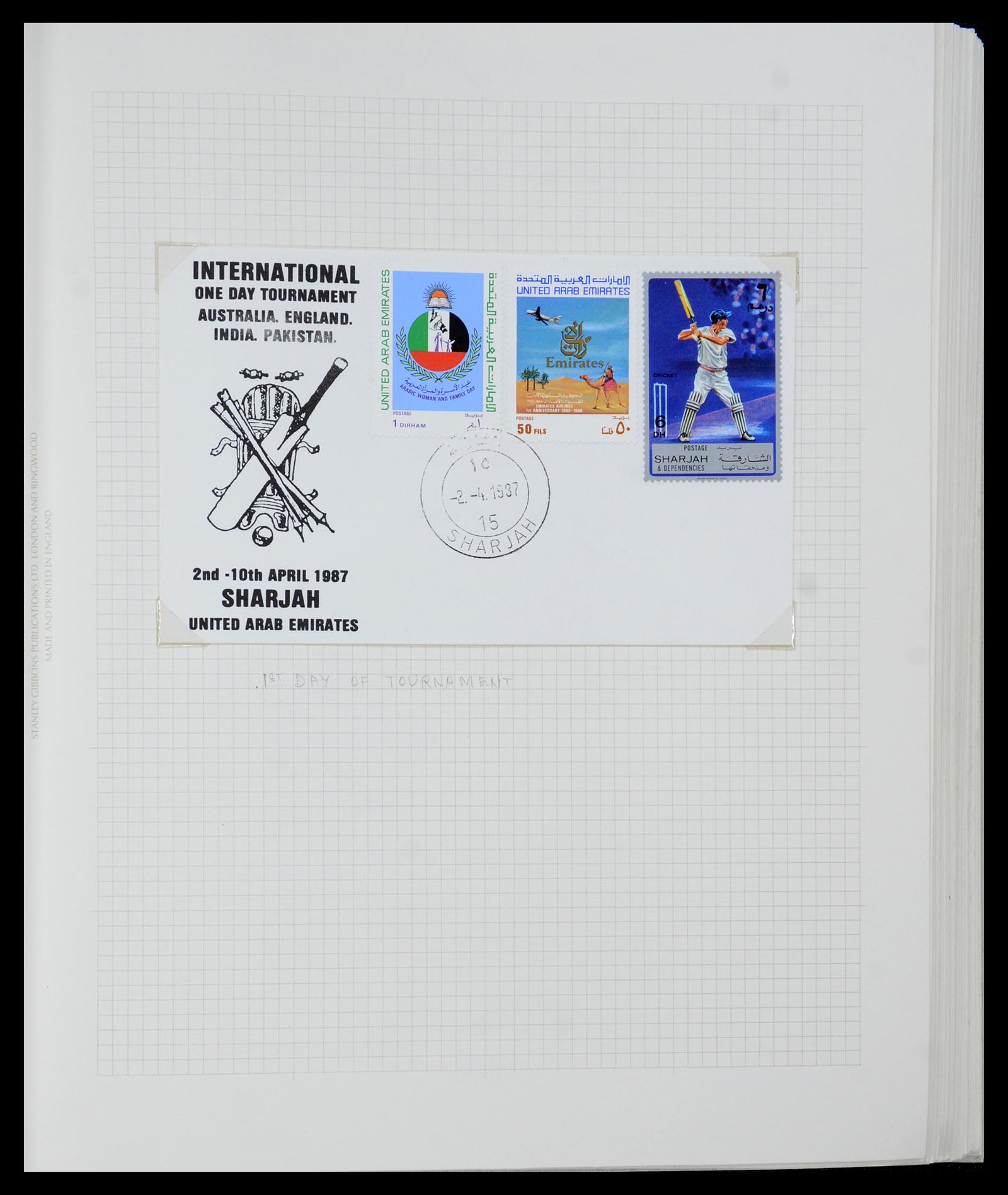 35594 026 - Postzegelverzameling 35594 Motief Cricket 1962-1996.