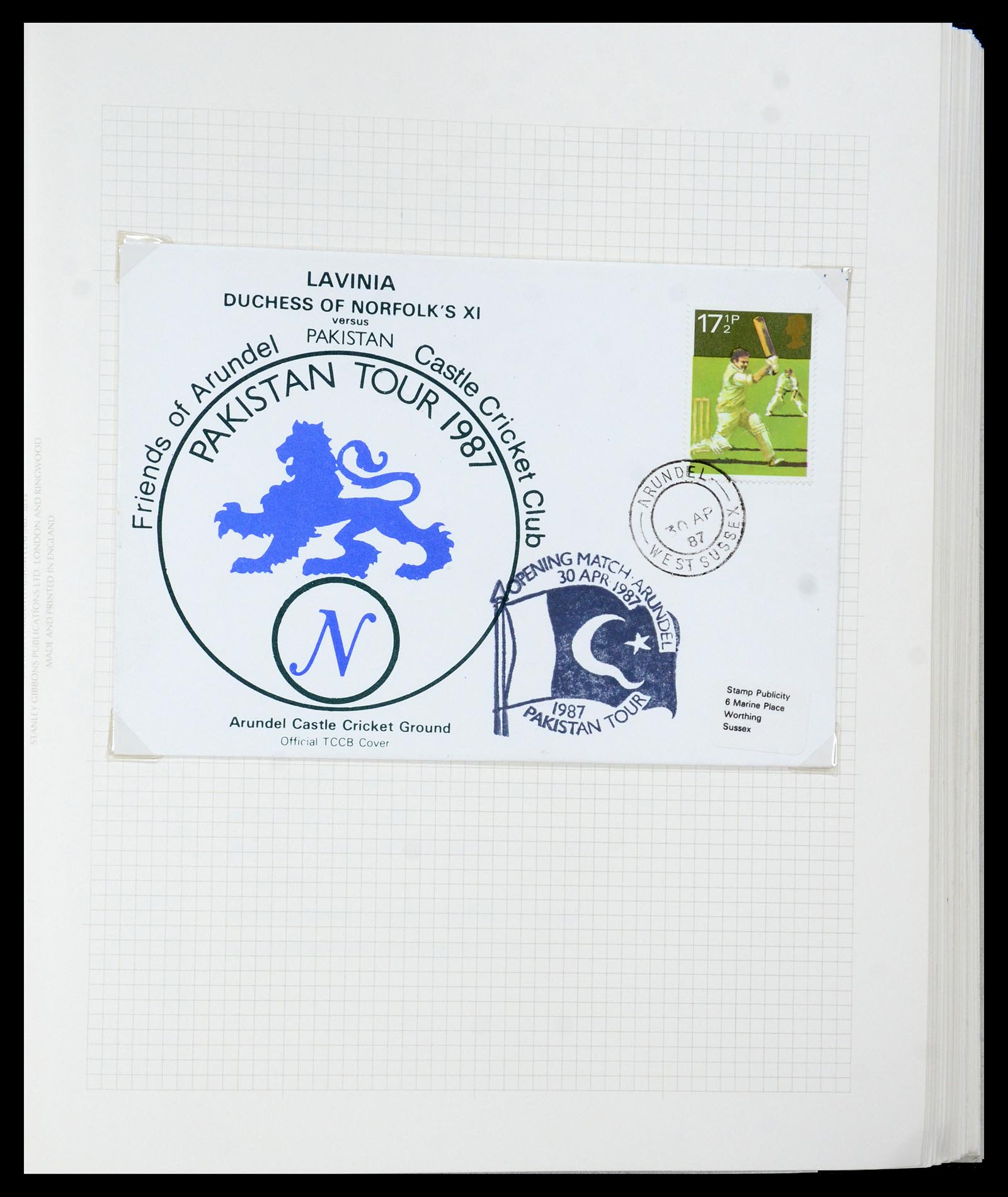 35594 027 - Postzegelverzameling 35594 Motief Cricket 1962-1996.