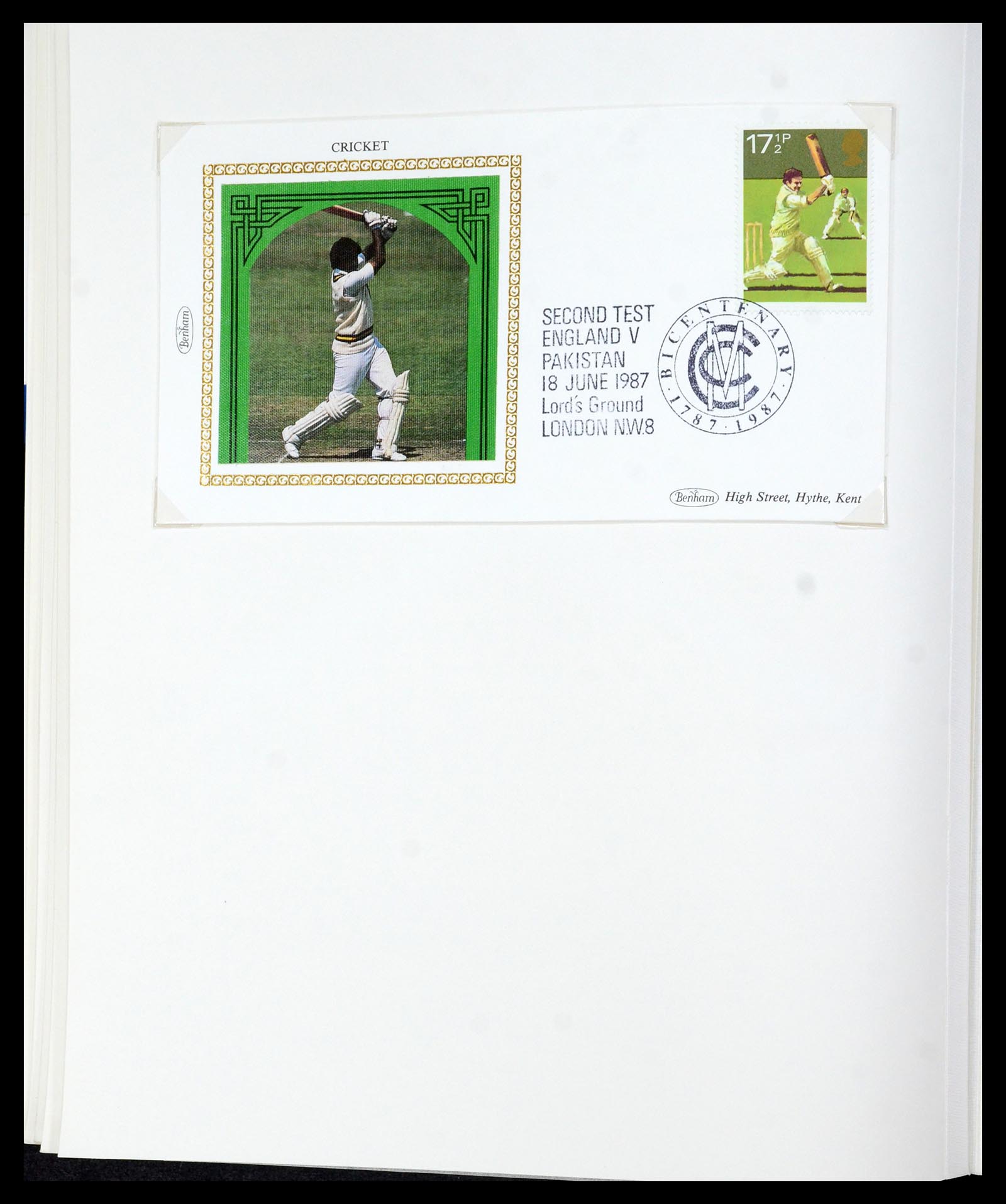35594 029 - Postzegelverzameling 35594 Motief Cricket 1962-1996.