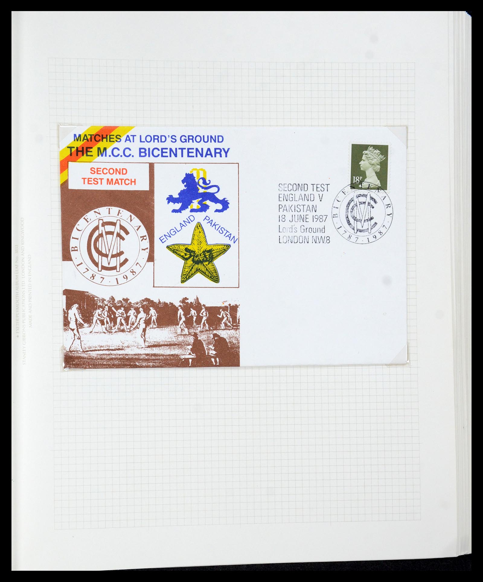 35594 030 - Postzegelverzameling 35594 Motief Cricket 1962-1996.