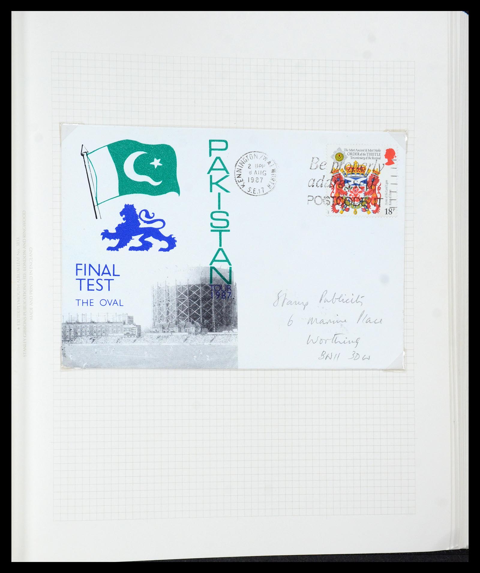 35594 034 - Postzegelverzameling 35594 Motief Cricket 1962-1996.