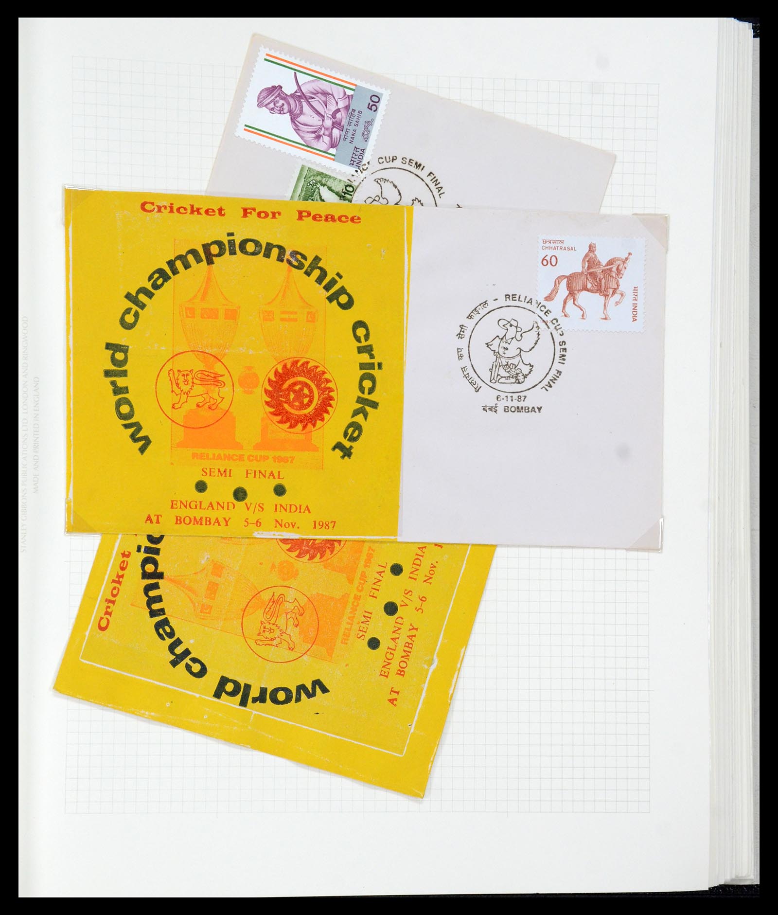 35594 042 - Postzegelverzameling 35594 Motief Cricket 1962-1996.