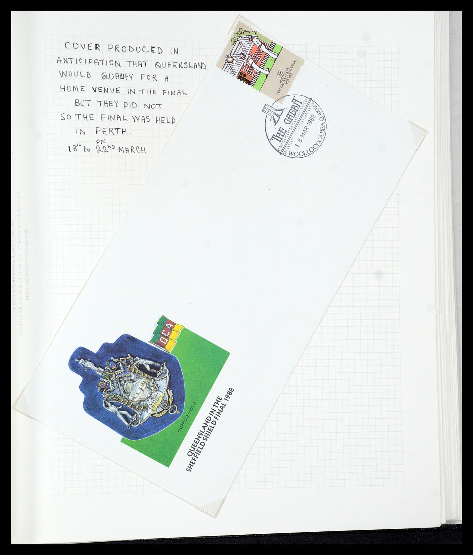 35594 052 - Postzegelverzameling 35594 Motief Cricket 1962-1996.