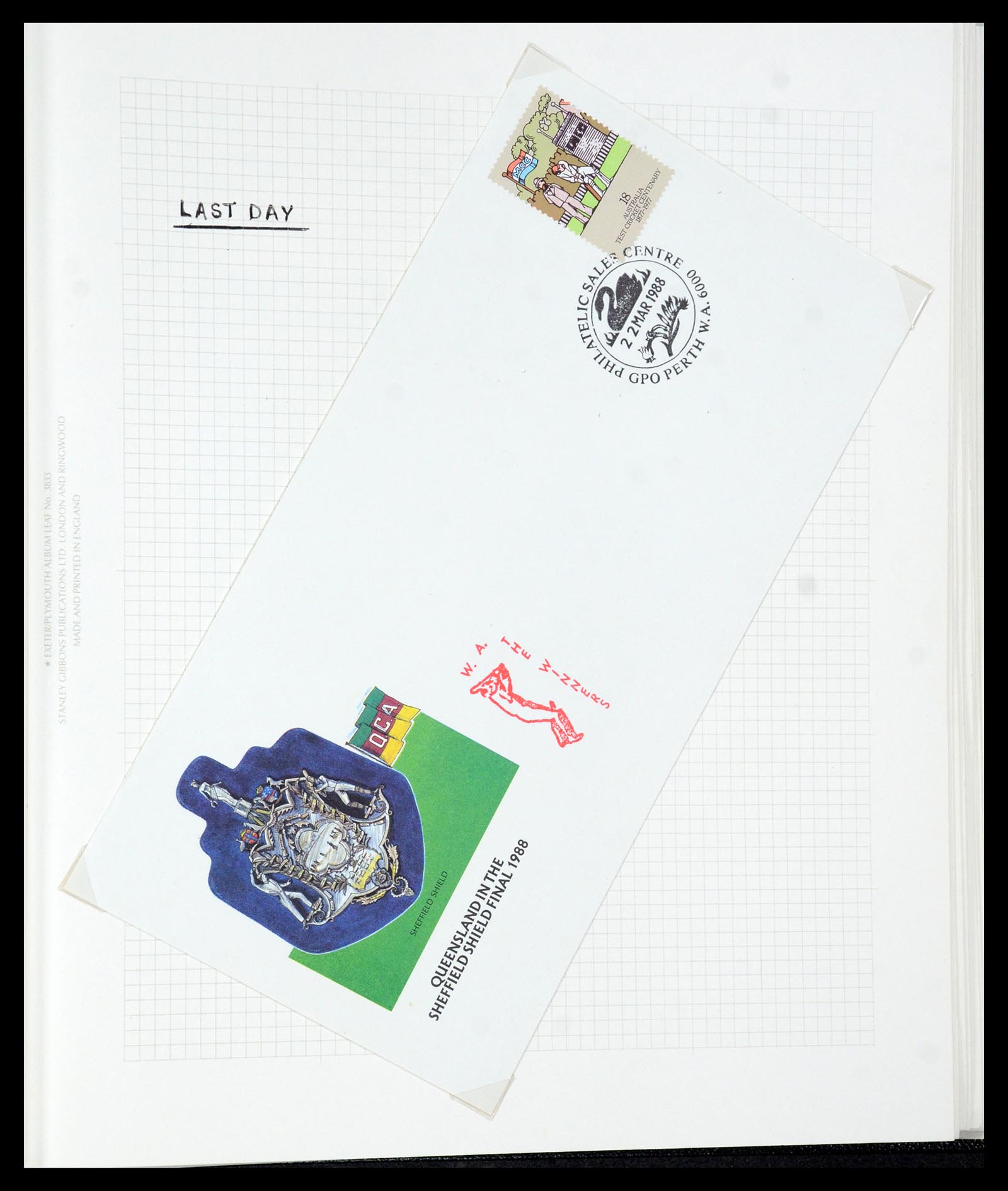 35594 054 - Postzegelverzameling 35594 Motief Cricket 1962-1996.