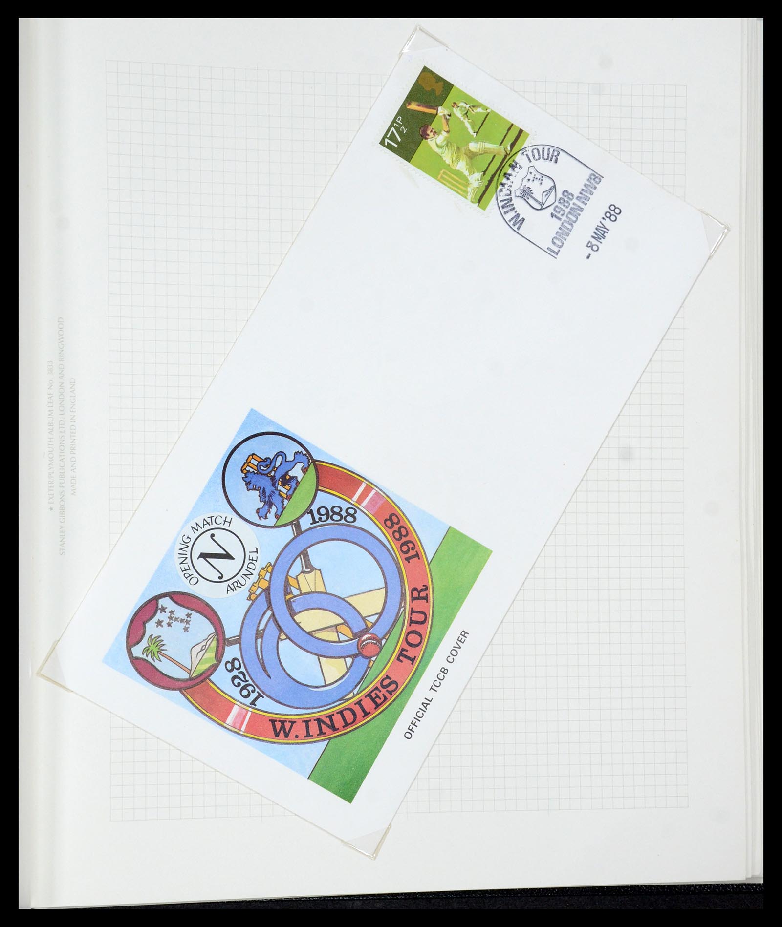 35594 056 - Postzegelverzameling 35594 Motief Cricket 1962-1996.