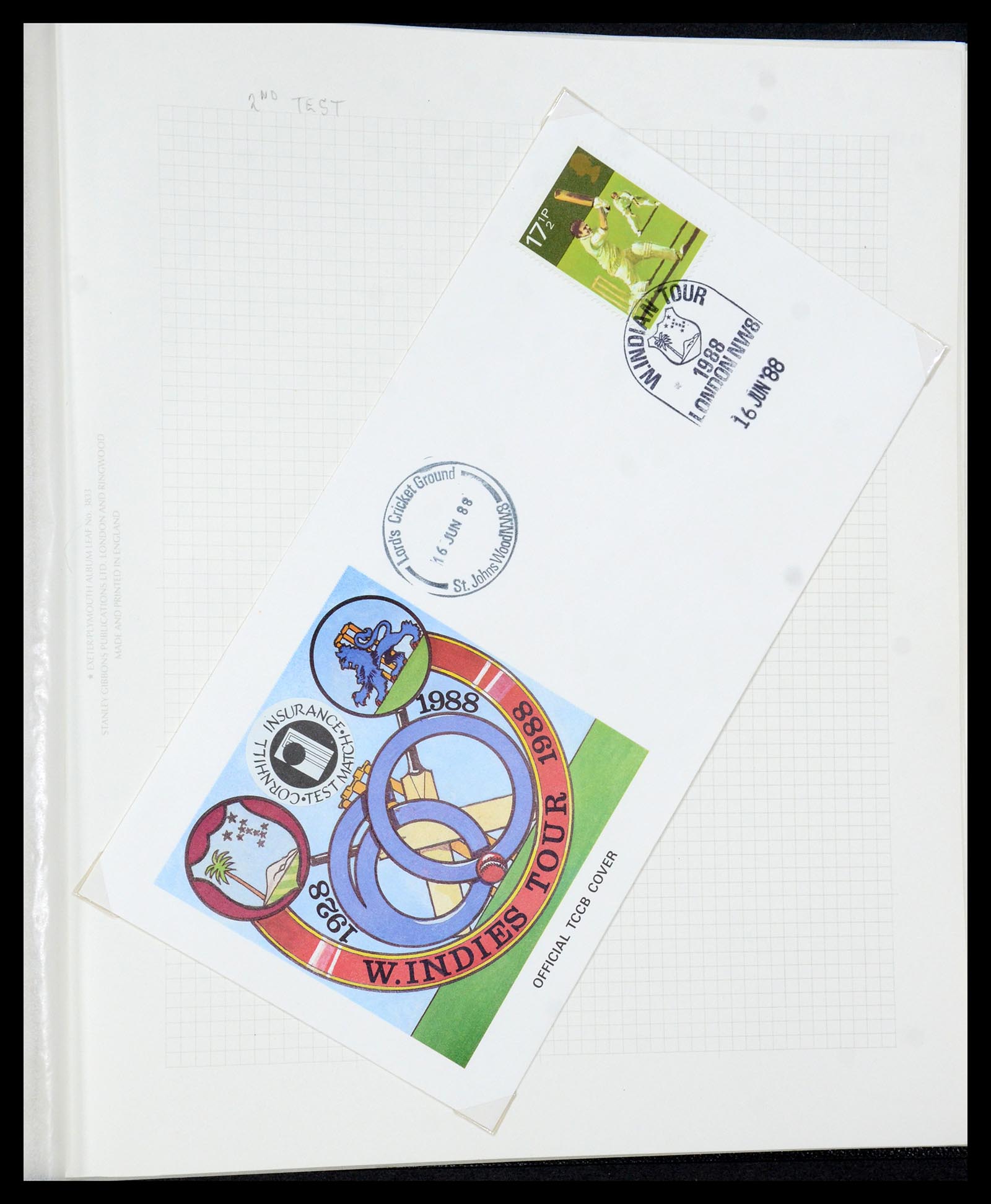 35594 062 - Postzegelverzameling 35594 Motief Cricket 1962-1996.