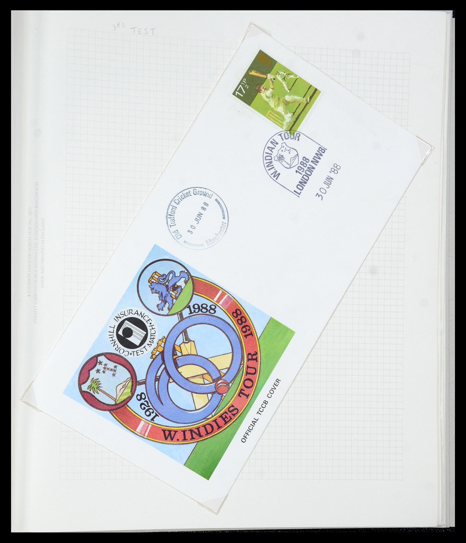 35594 065 - Postzegelverzameling 35594 Motief Cricket 1962-1996.