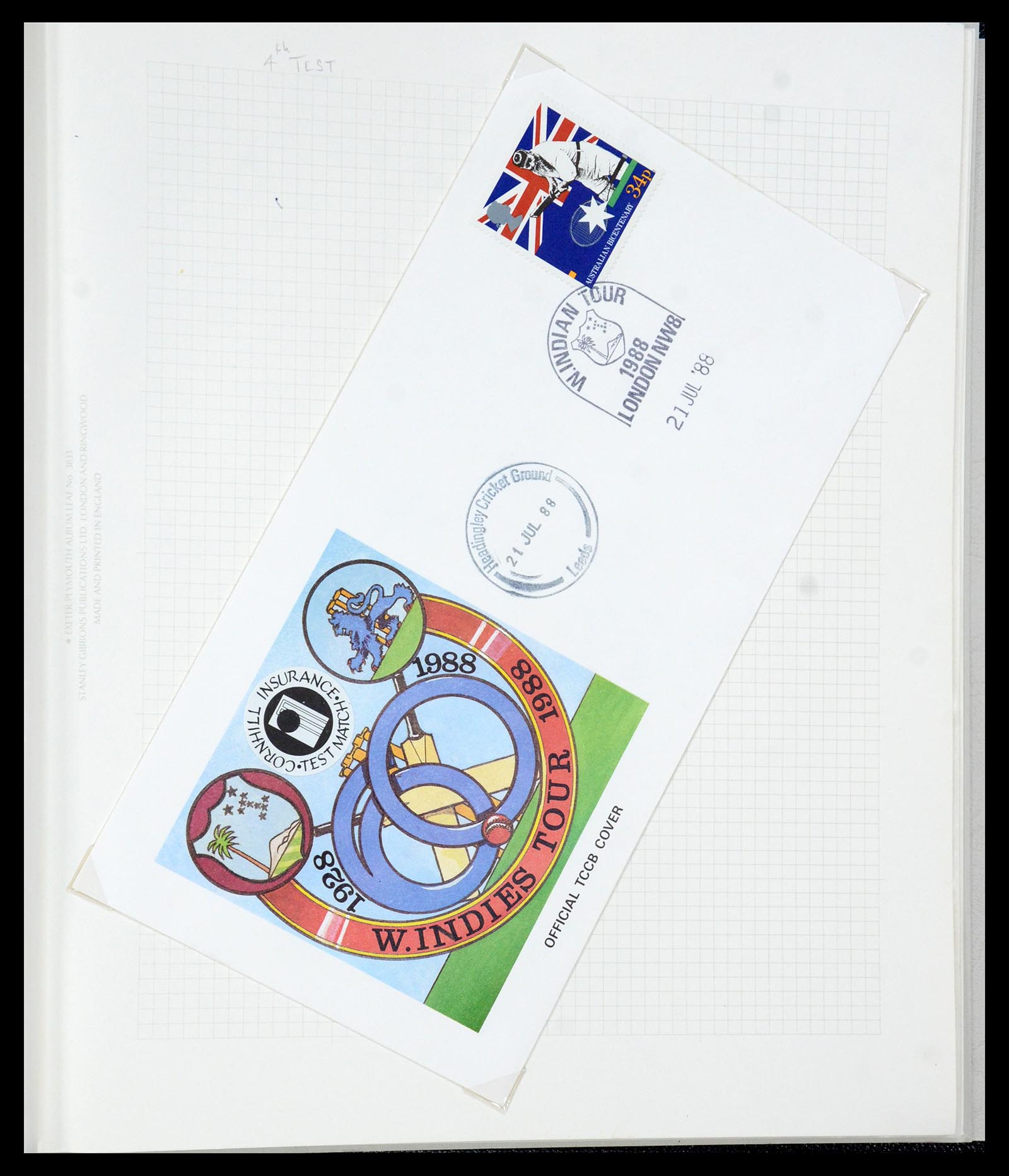 35594 066 - Postzegelverzameling 35594 Motief Cricket 1962-1996.