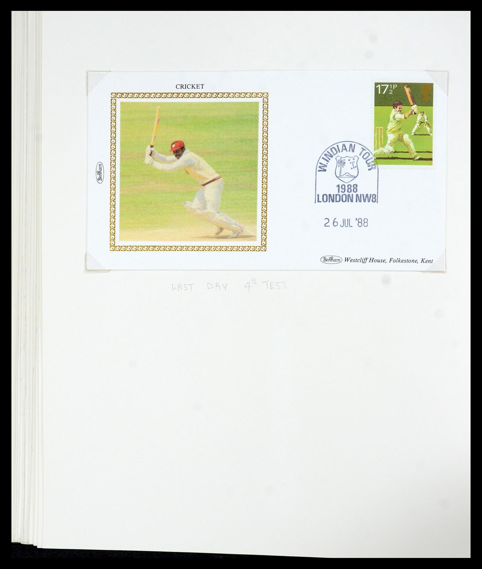 35594 067 - Postzegelverzameling 35594 Motief Cricket 1962-1996.