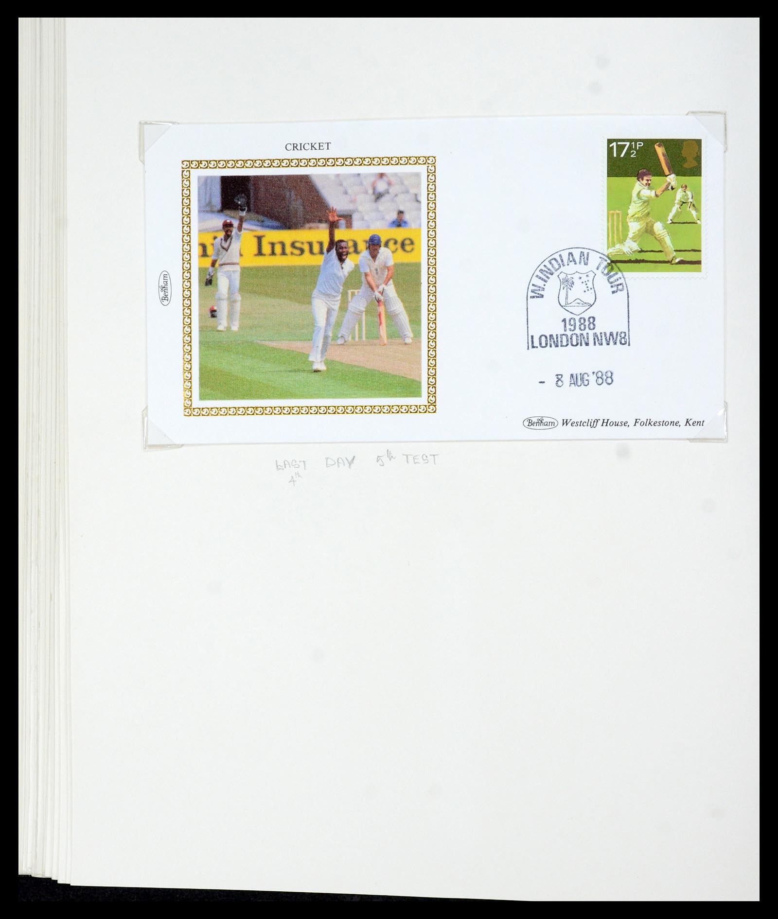 35594 068 - Postzegelverzameling 35594 Motief Cricket 1962-1996.