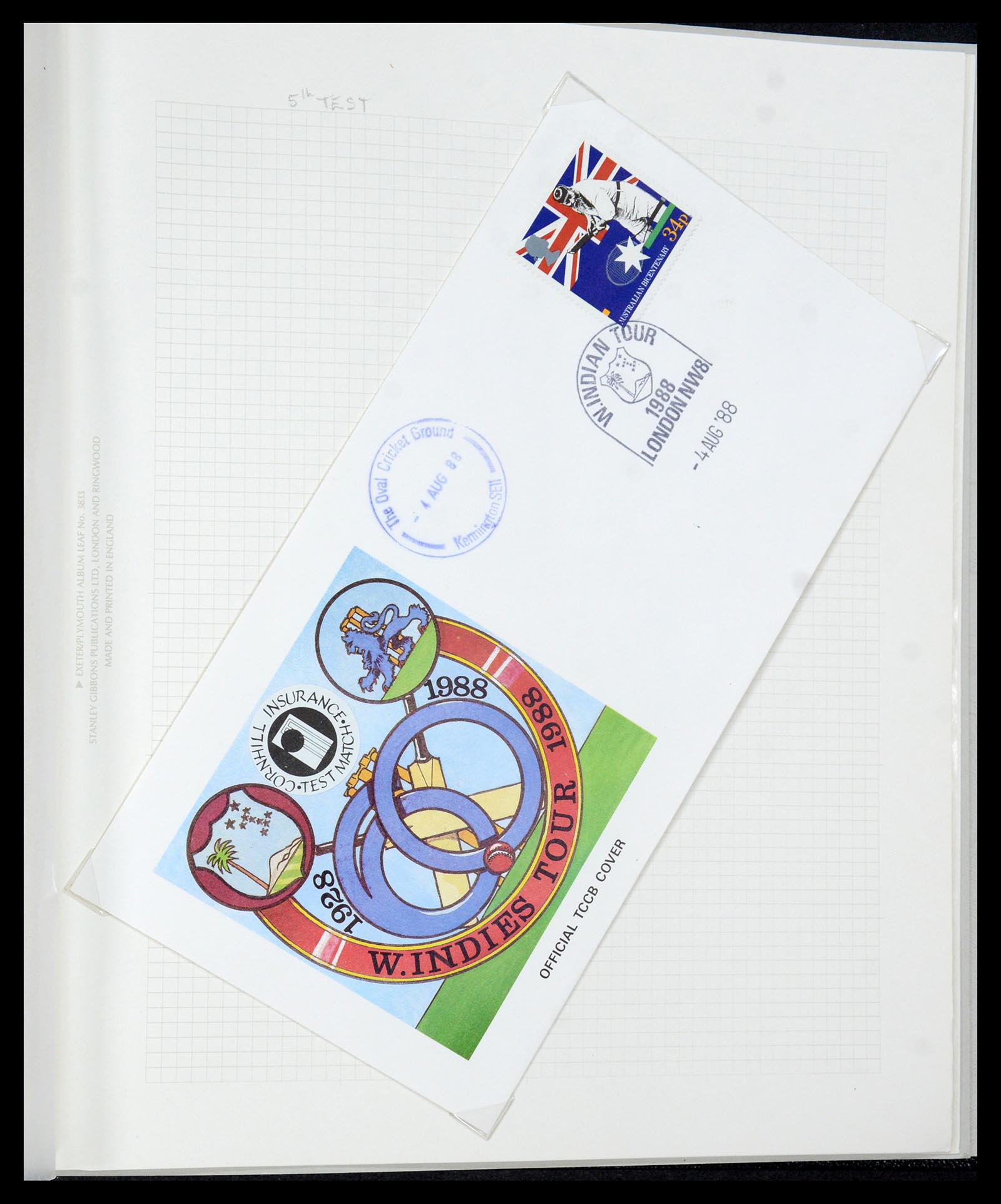 35594 069 - Postzegelverzameling 35594 Motief Cricket 1962-1996.