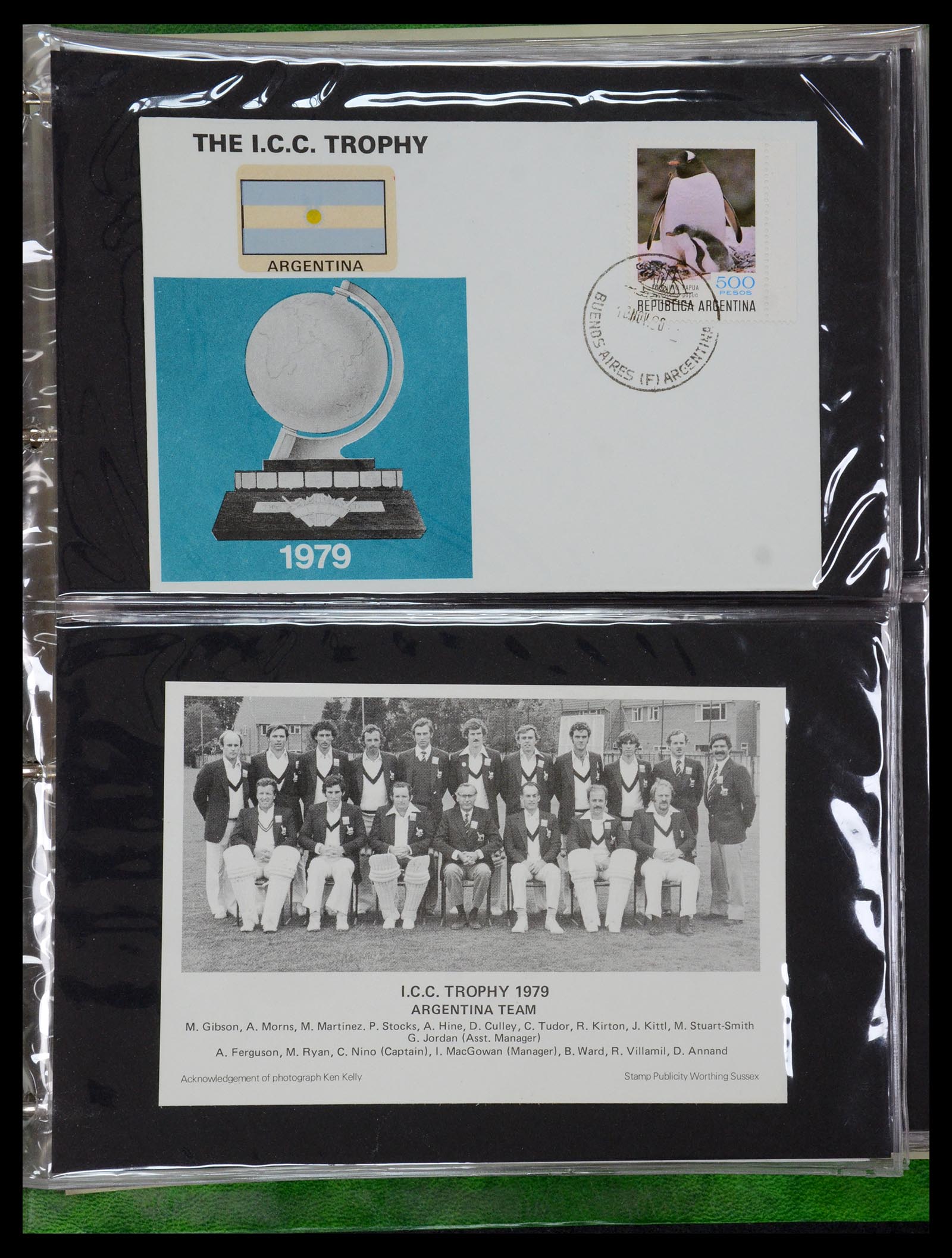 35594 071 - Postzegelverzameling 35594 Motief Cricket 1962-1996.