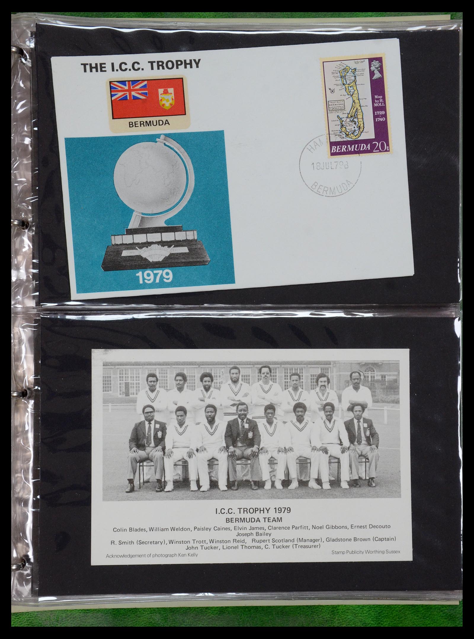 35594 073 - Postzegelverzameling 35594 Motief Cricket 1962-1996.