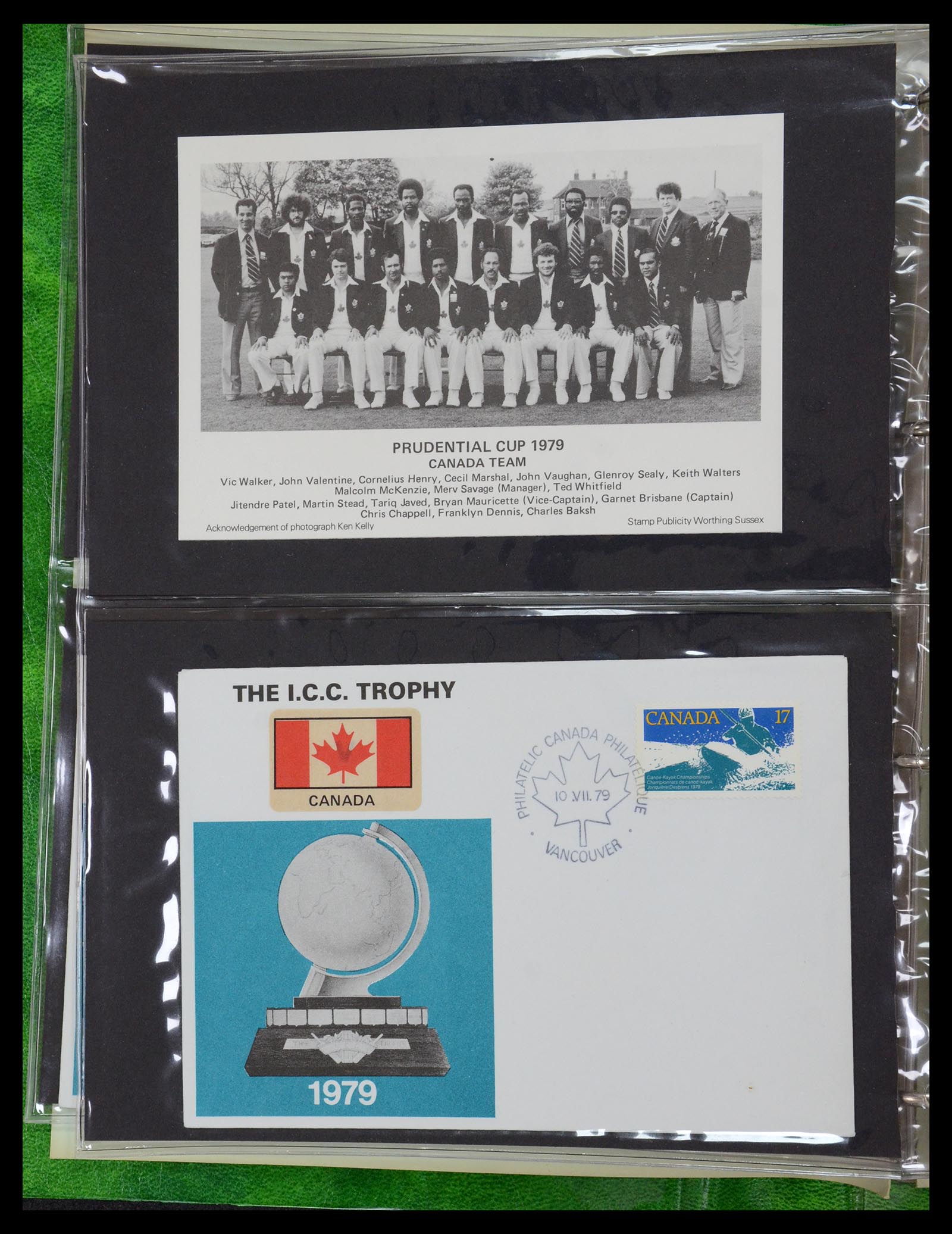 35594 074 - Postzegelverzameling 35594 Motief Cricket 1962-1996.