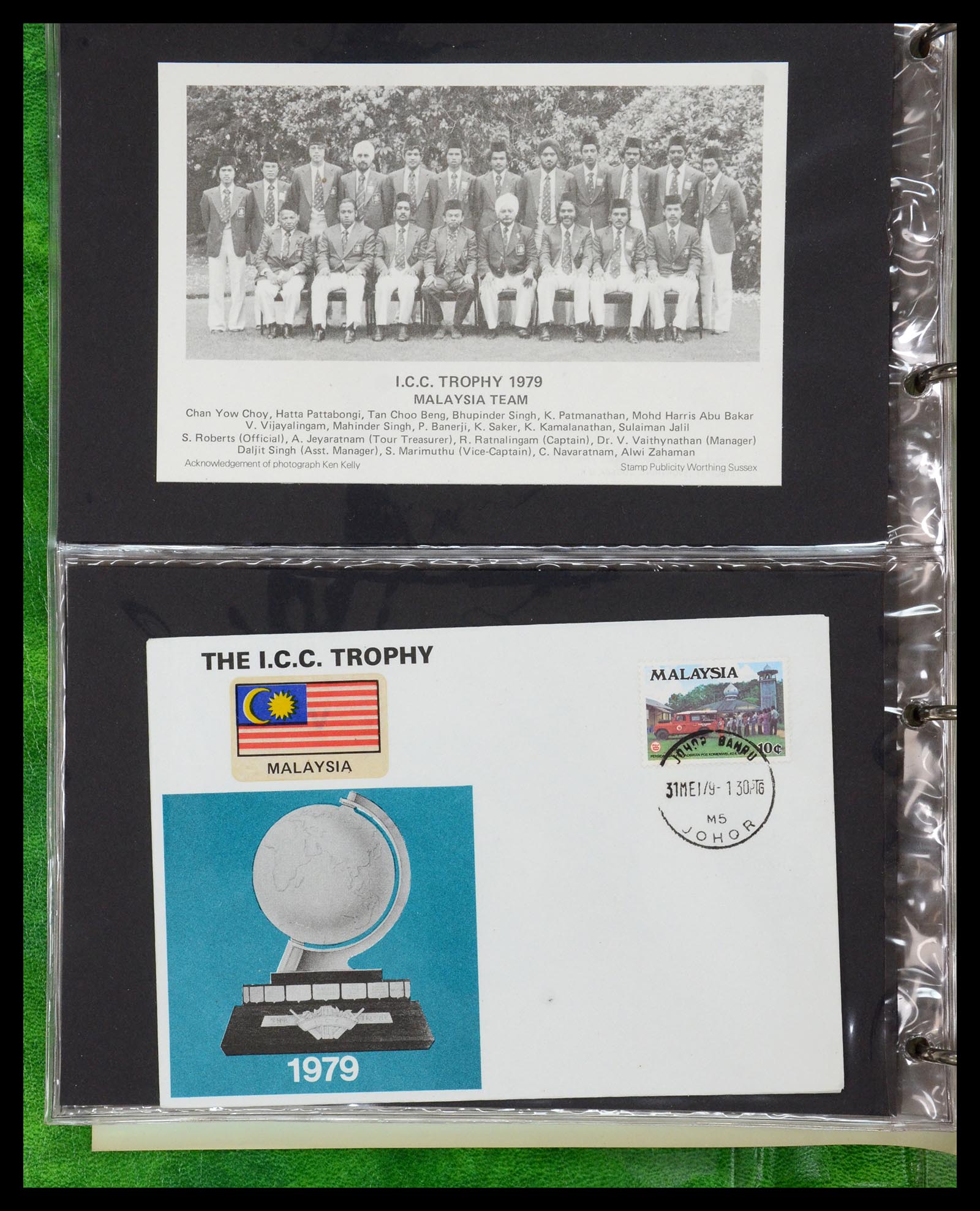 35594 080 - Postzegelverzameling 35594 Motief Cricket 1962-1996.