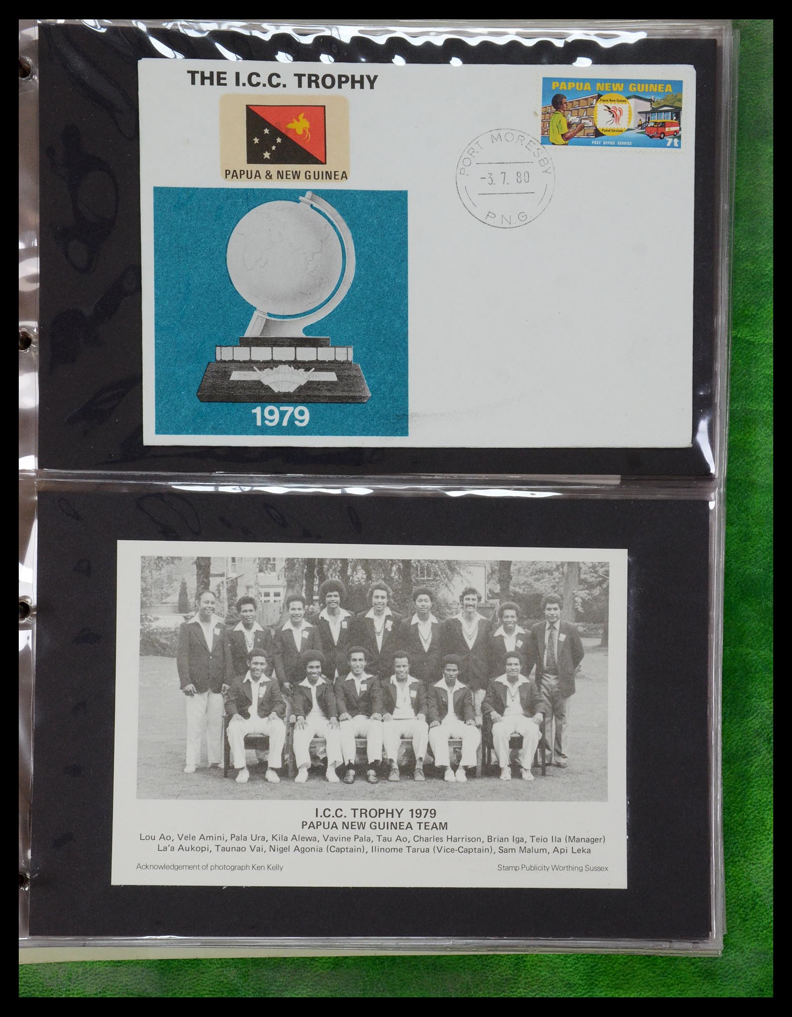 35594 081 - Postzegelverzameling 35594 Motief Cricket 1962-1996.