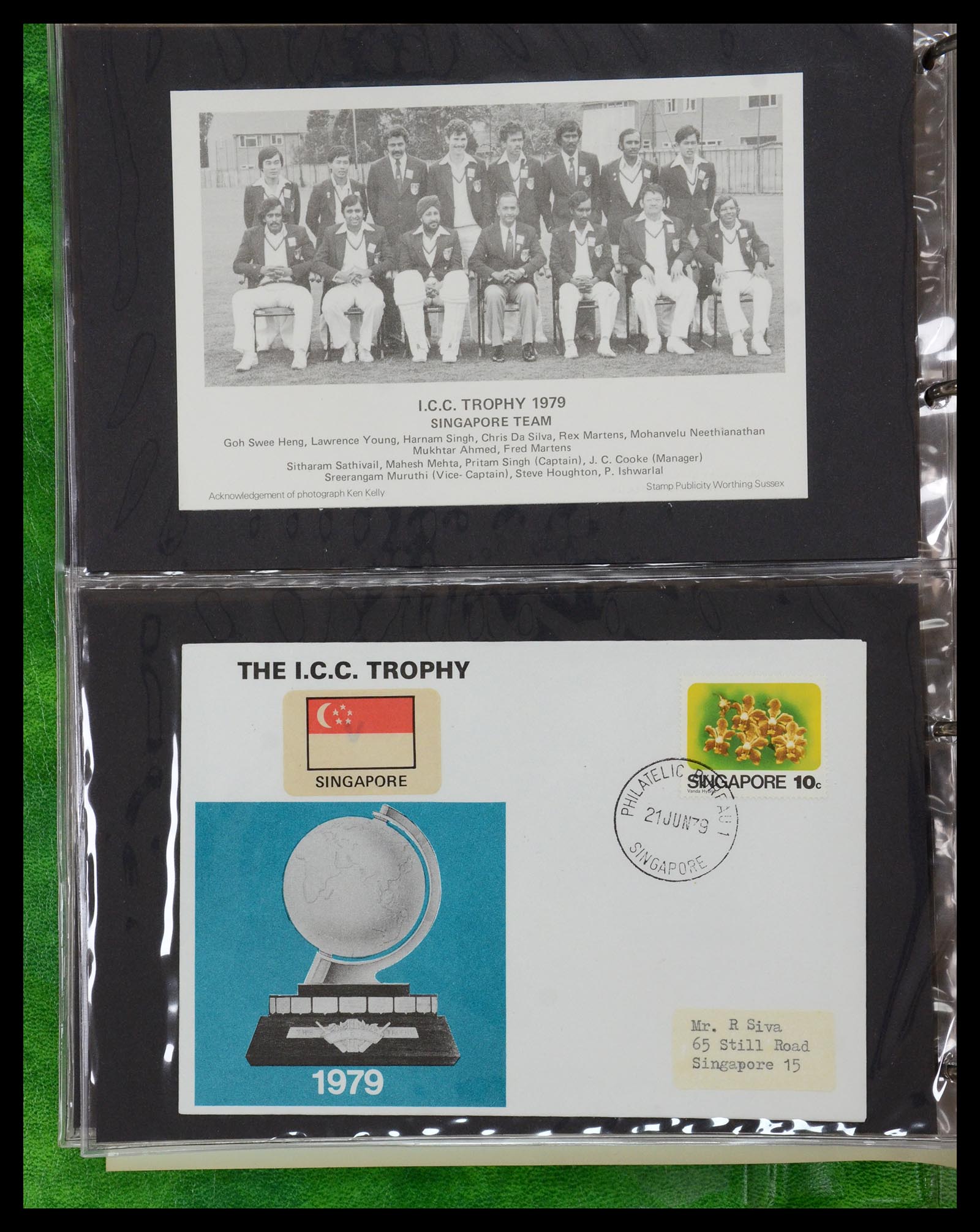 35594 082 - Postzegelverzameling 35594 Motief Cricket 1962-1996.