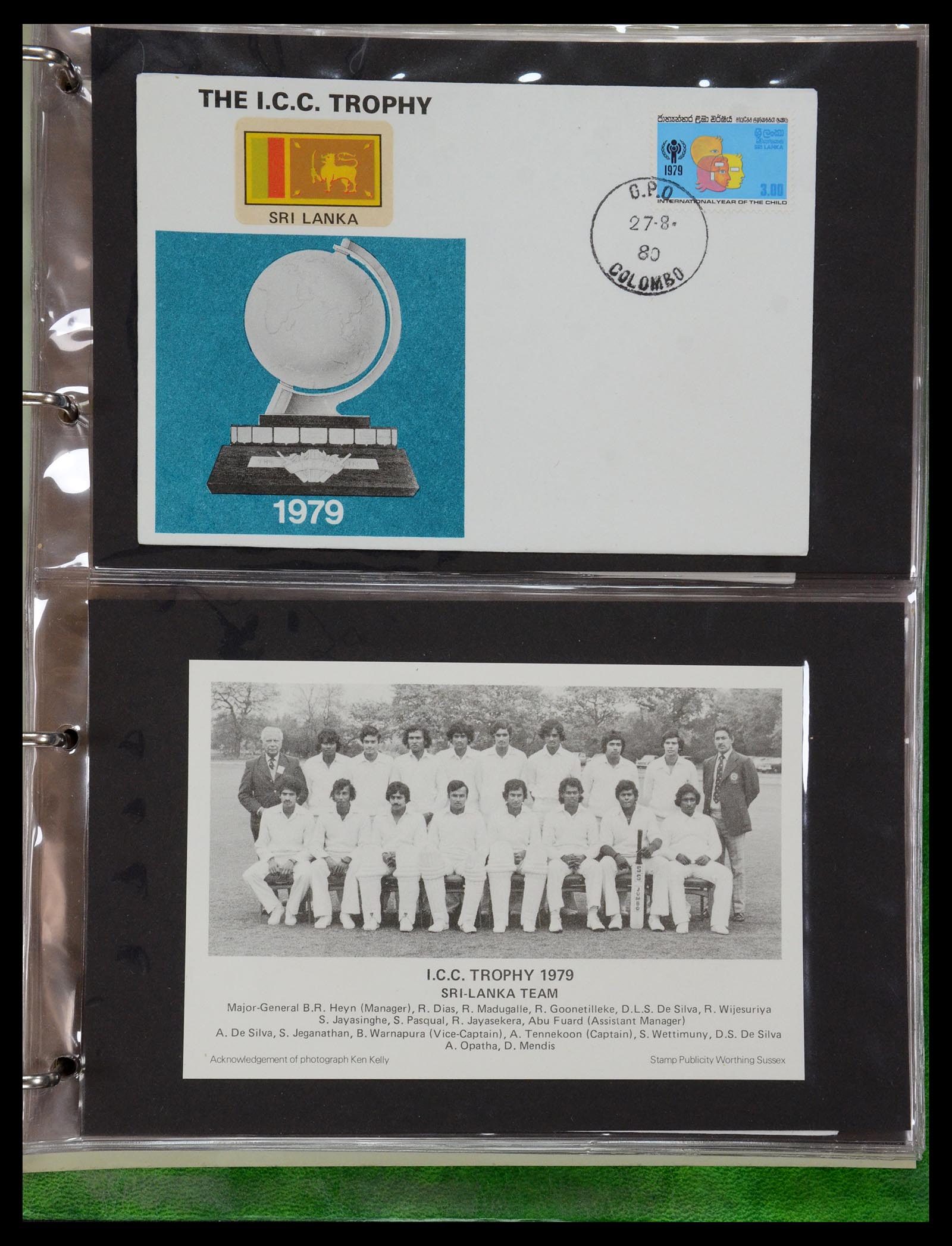 35594 083 - Postzegelverzameling 35594 Motief Cricket 1962-1996.