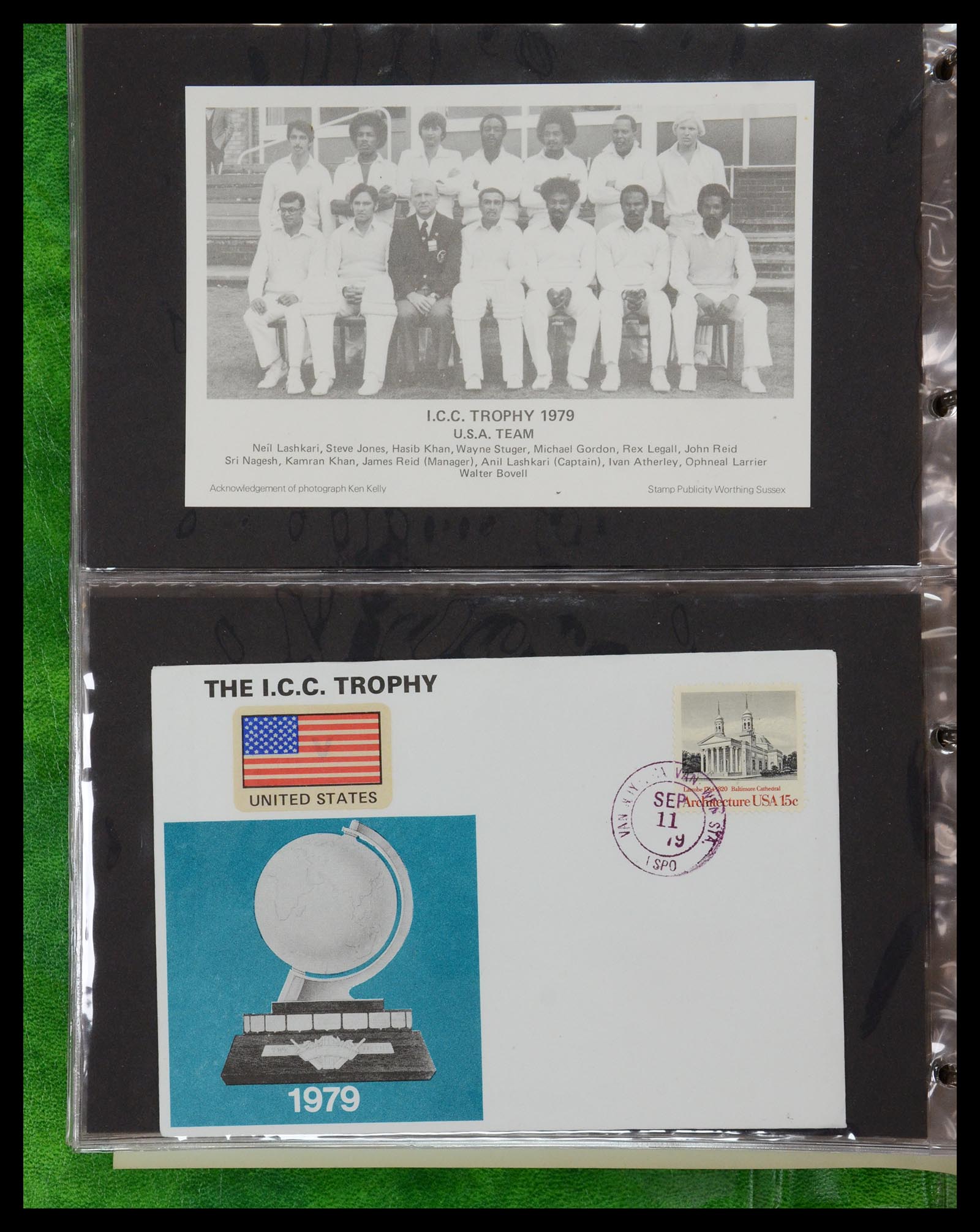 35594 084 - Postzegelverzameling 35594 Motief Cricket 1962-1996.
