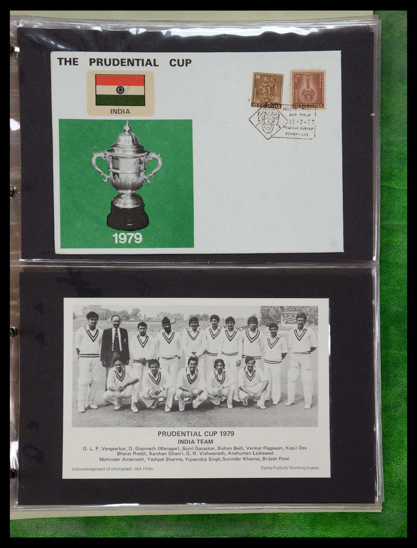 35594 087 - Postzegelverzameling 35594 Motief Cricket 1962-1996.