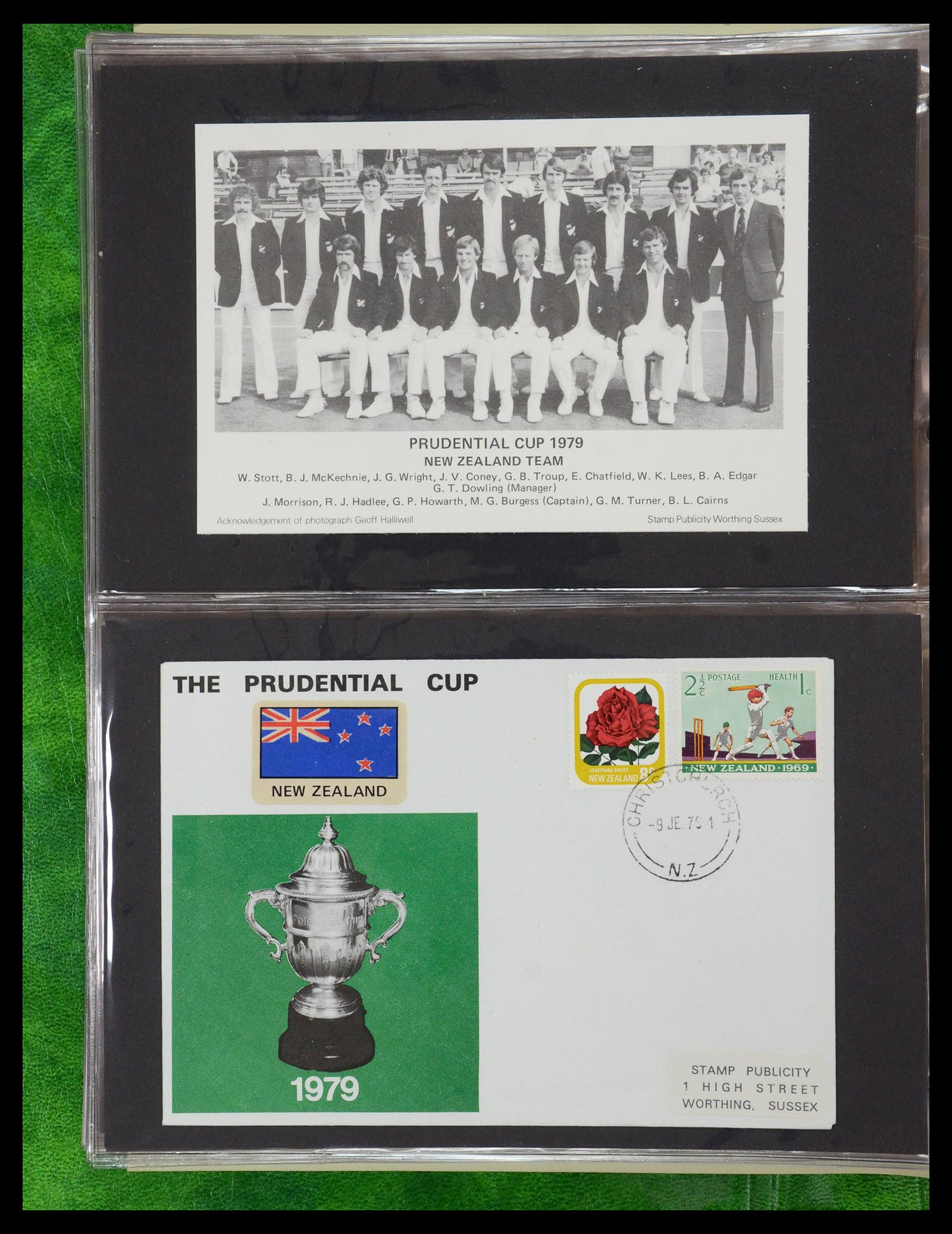 35594 088 - Postzegelverzameling 35594 Motief Cricket 1962-1996.