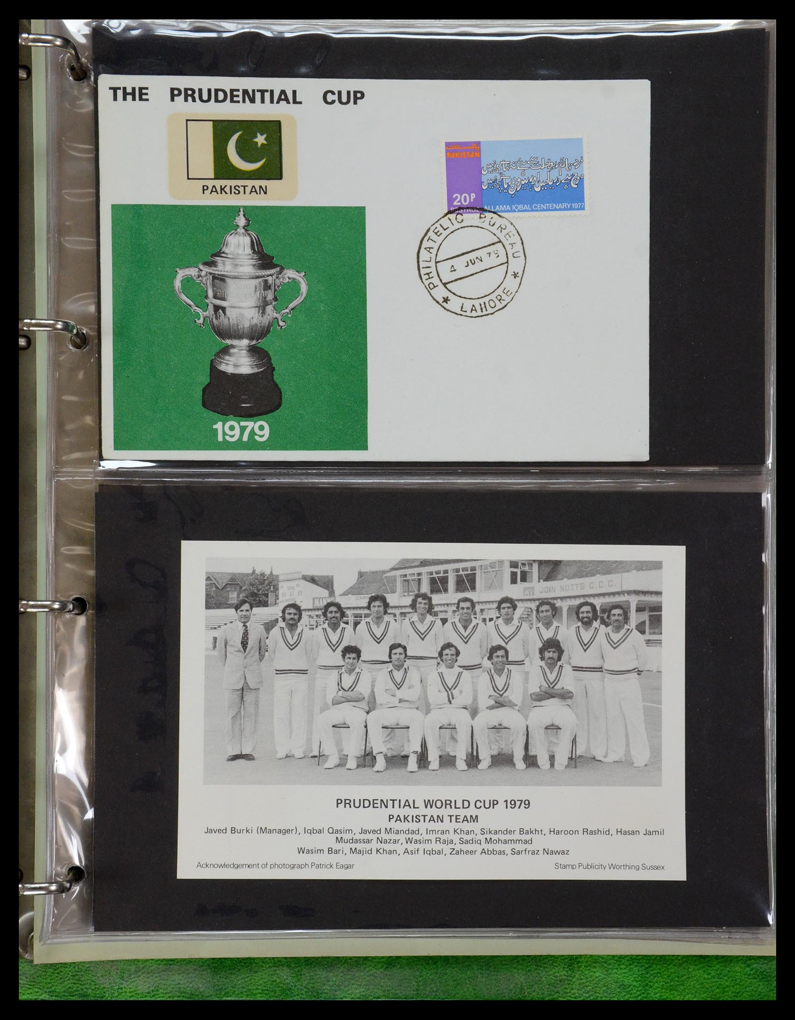 35594 089 - Postzegelverzameling 35594 Motief Cricket 1962-1996.