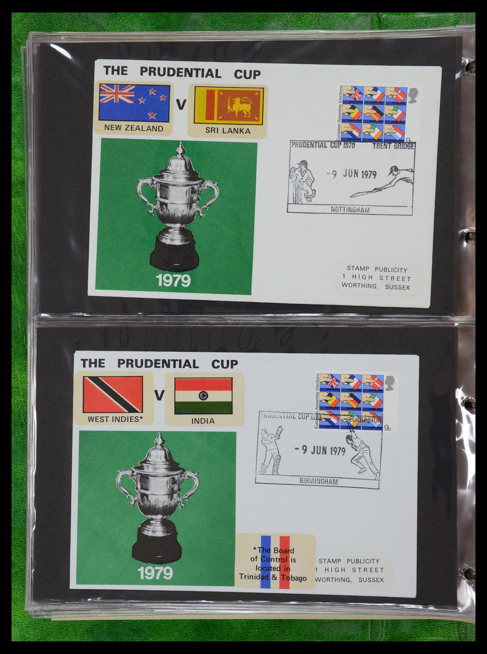 35594 092 - Postzegelverzameling 35594 Motief Cricket 1962-1996.