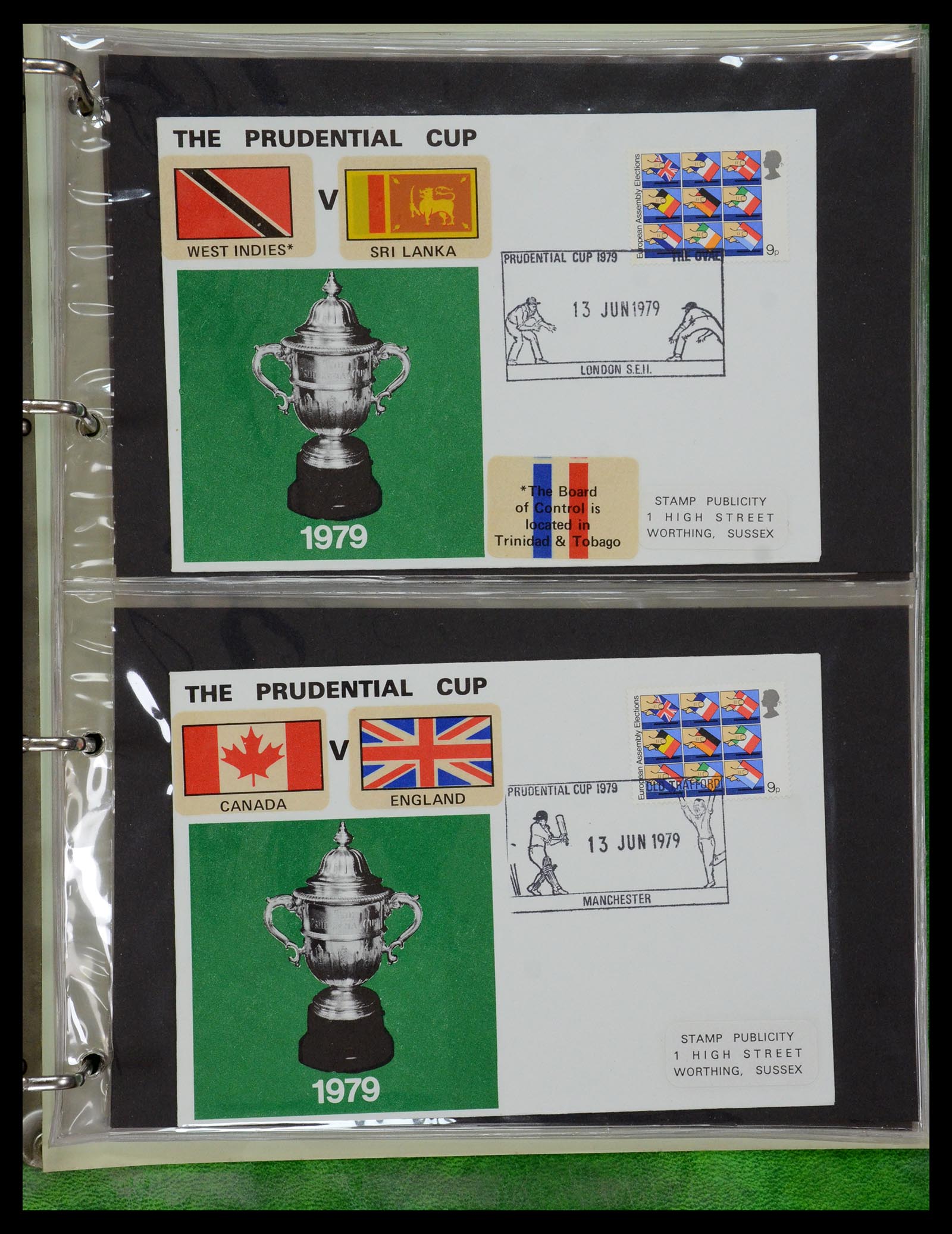 35594 093 - Postzegelverzameling 35594 Motief Cricket 1962-1996.