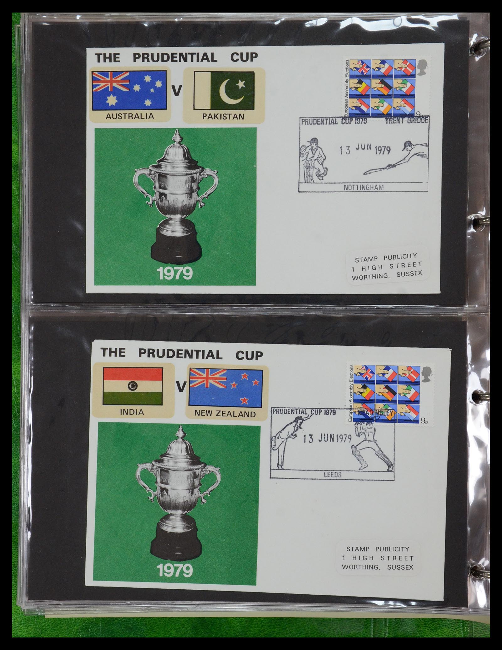 35594 094 - Postzegelverzameling 35594 Motief Cricket 1962-1996.