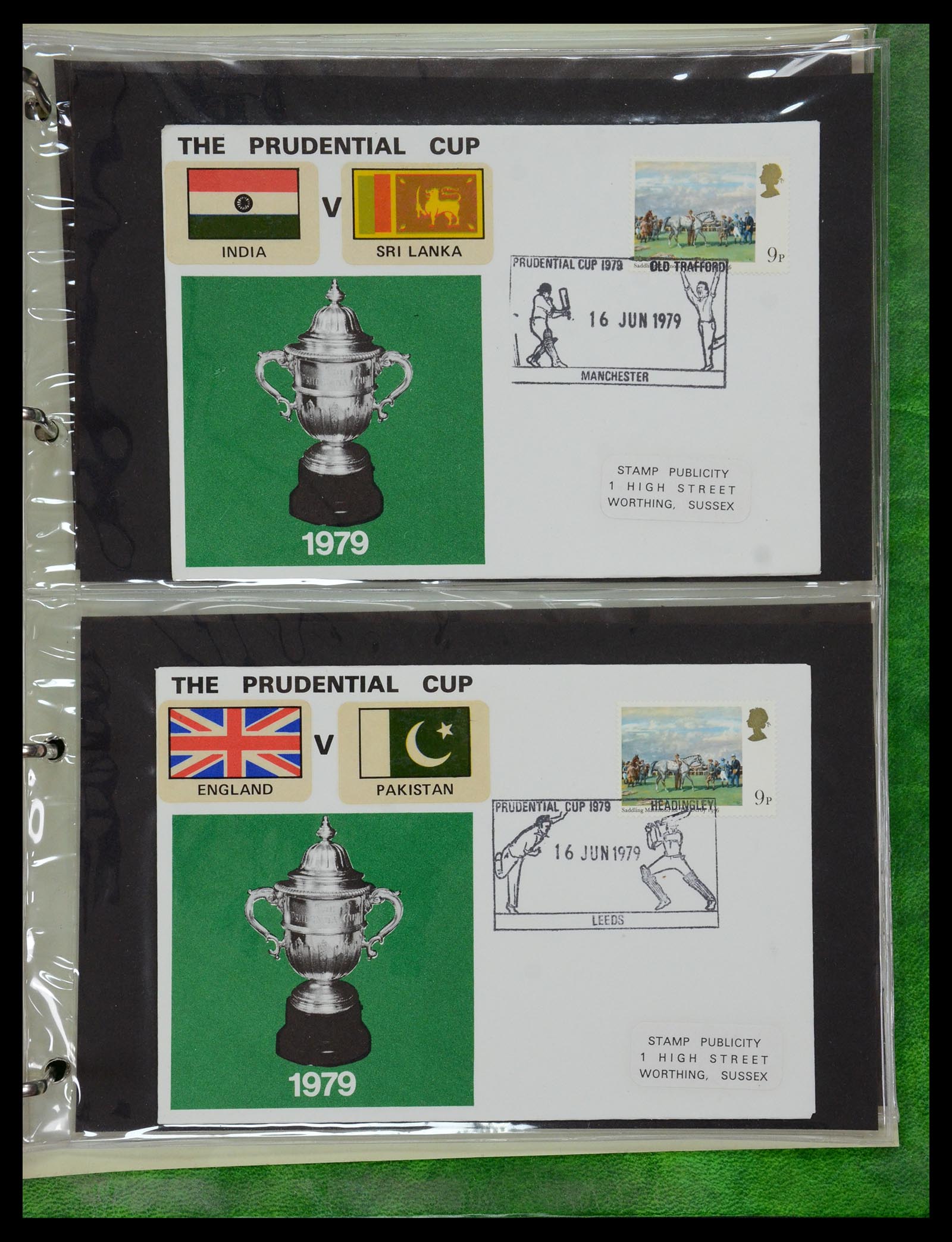 35594 095 - Postzegelverzameling 35594 Motief Cricket 1962-1996.