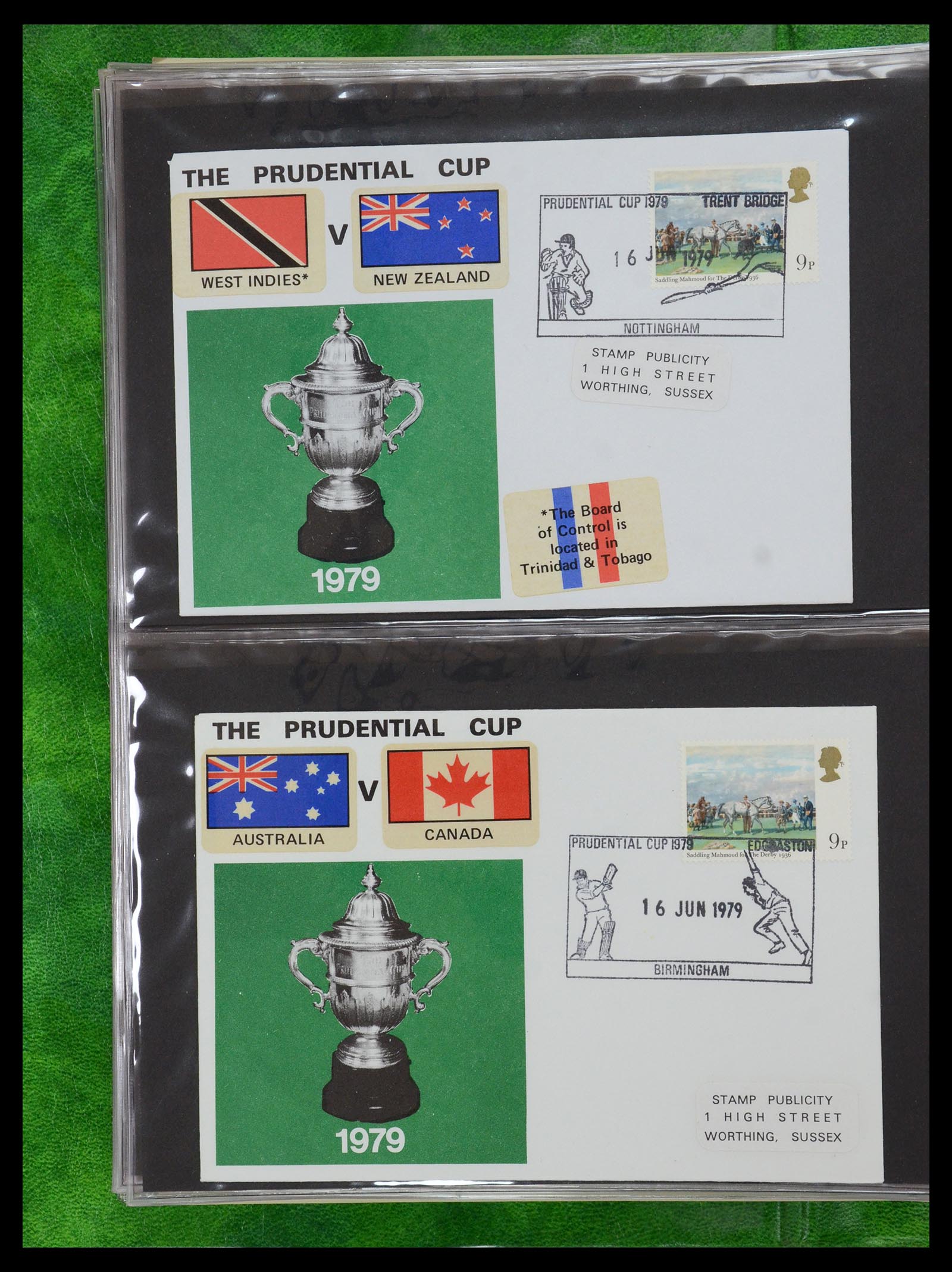 35594 096 - Postzegelverzameling 35594 Motief Cricket 1962-1996.