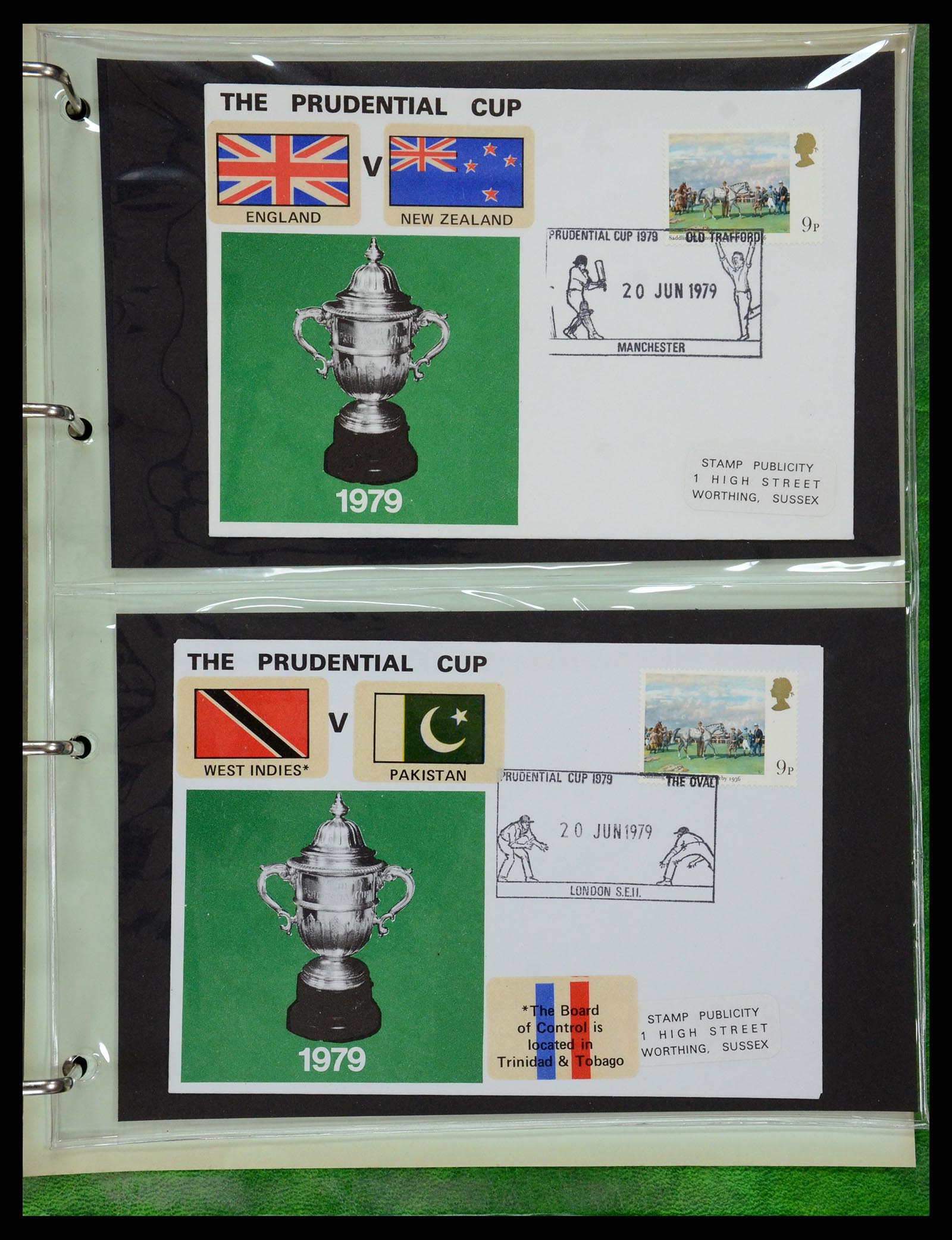 35594 097 - Postzegelverzameling 35594 Motief Cricket 1962-1996.