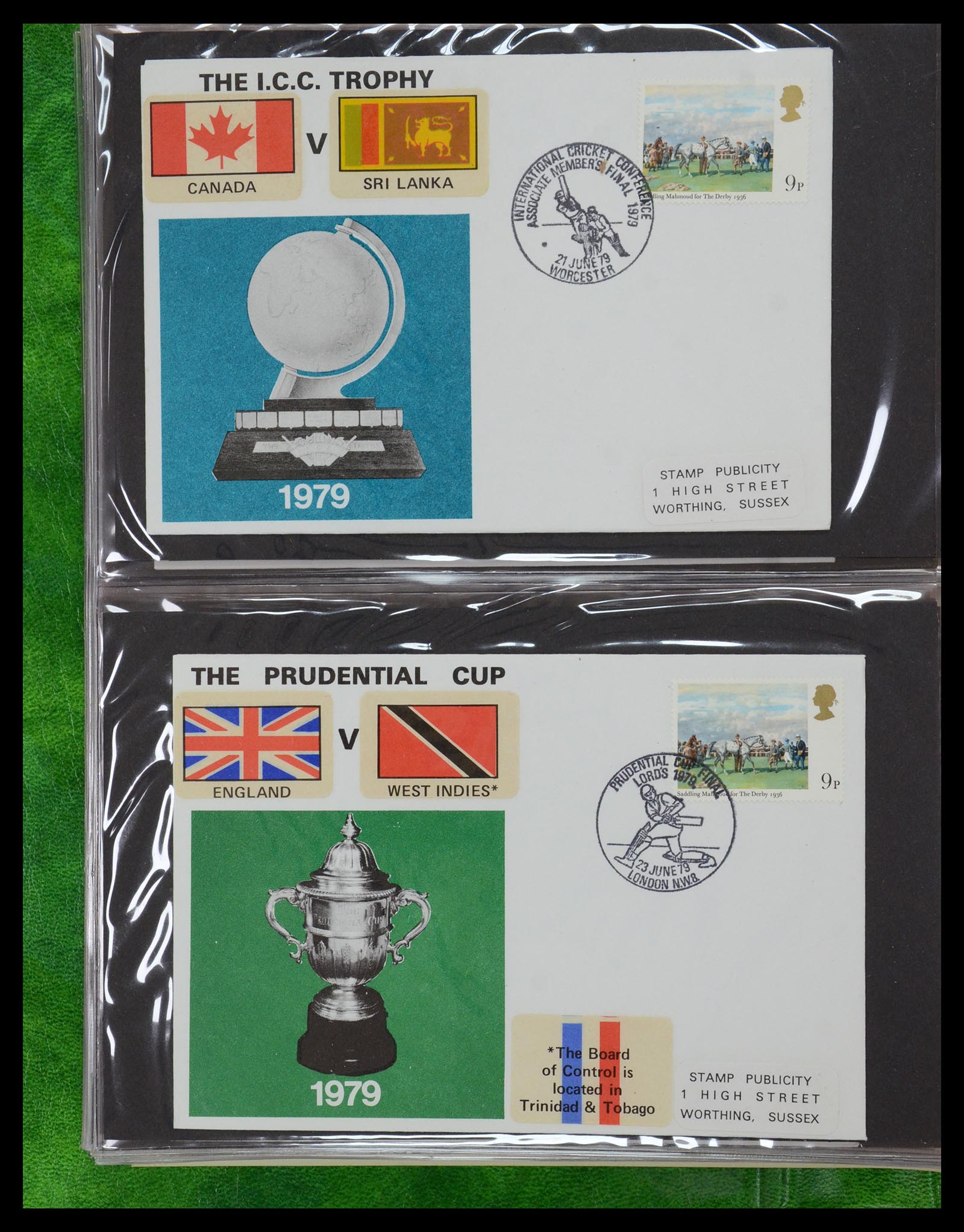 35594 098 - Postzegelverzameling 35594 Motief Cricket 1962-1996.