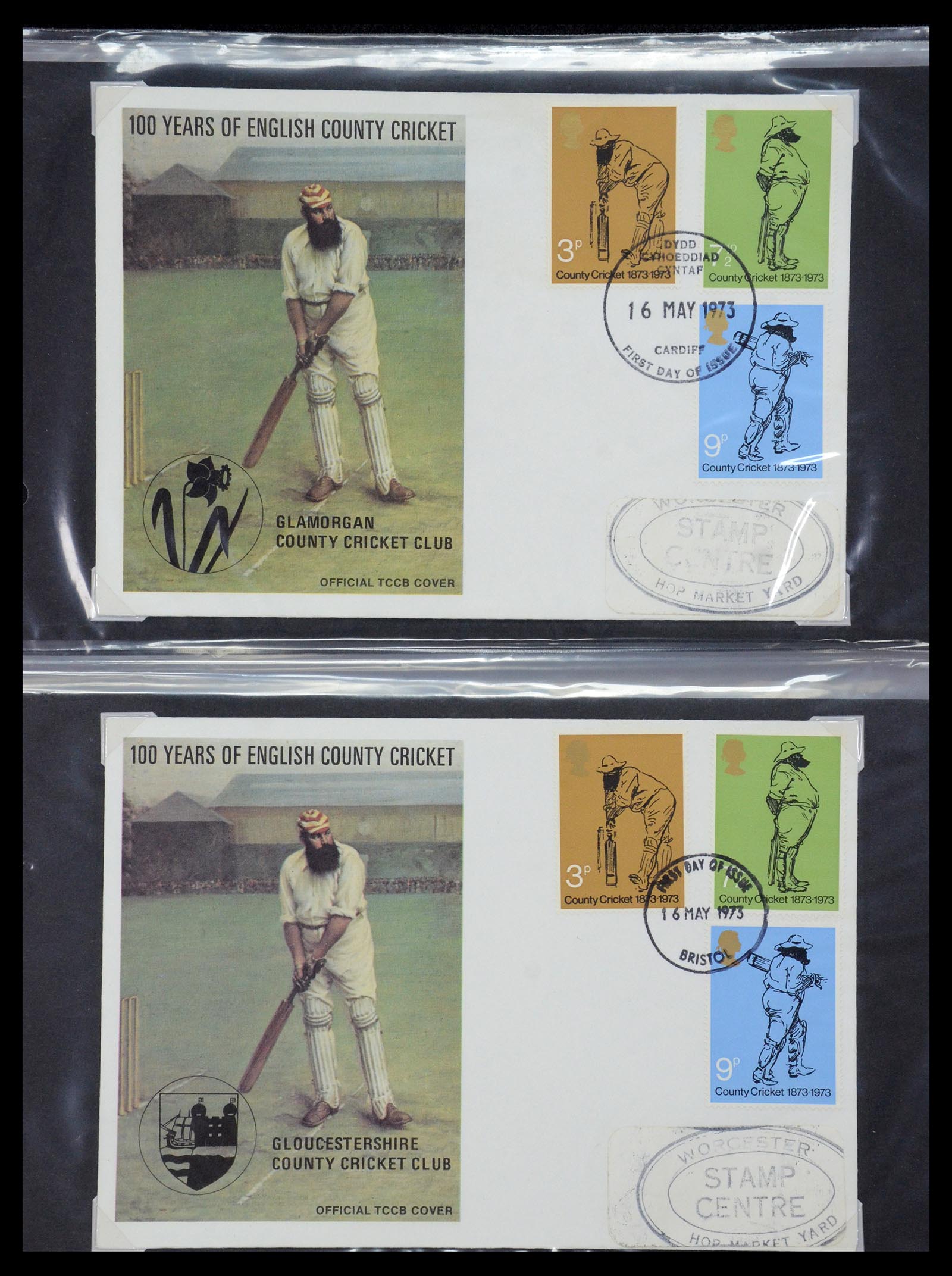 35594 321 - Postzegelverzameling 35594 Motief Cricket 1962-1996.