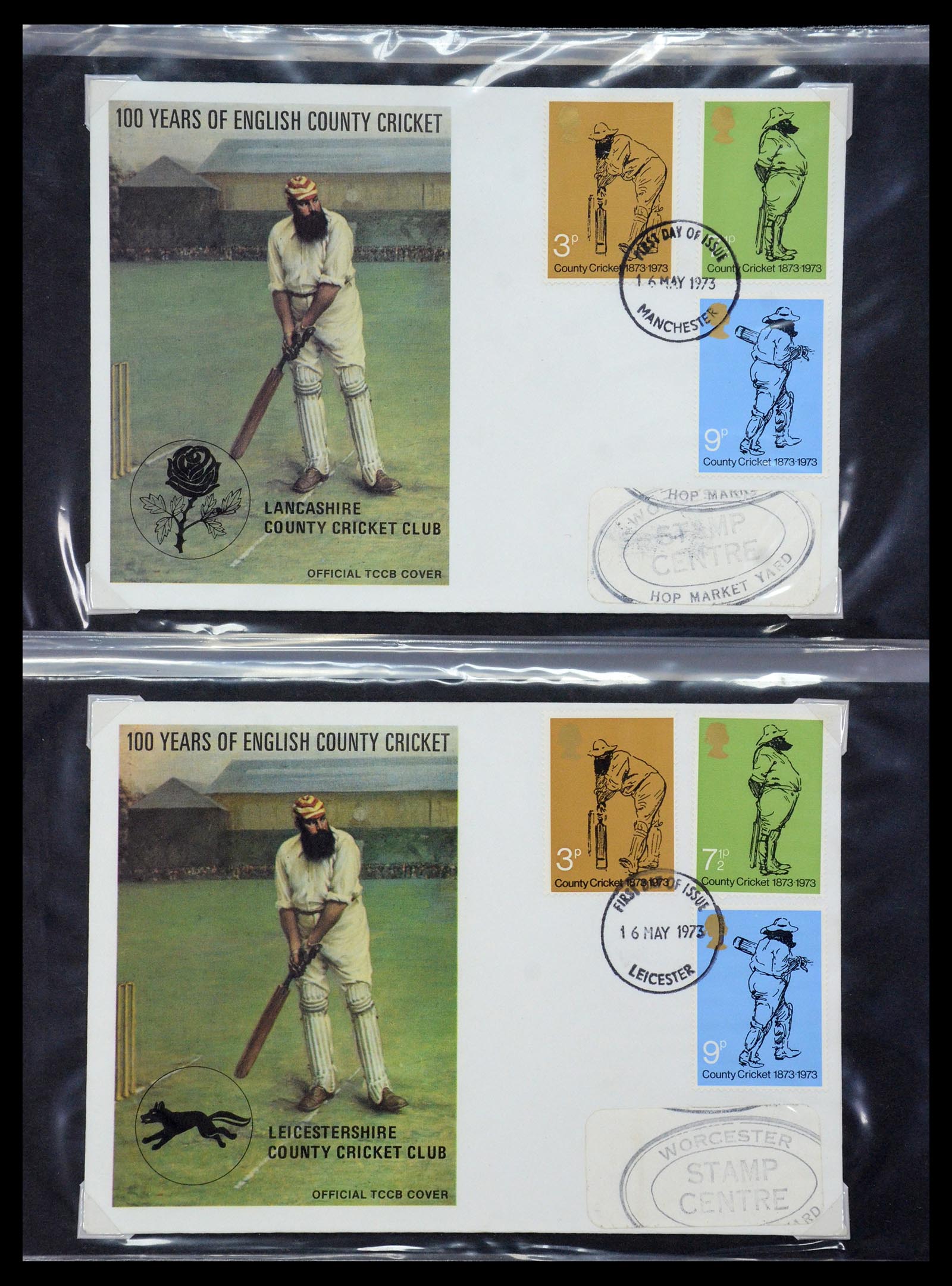 35594 323 - Postzegelverzameling 35594 Motief Cricket 1962-1996.