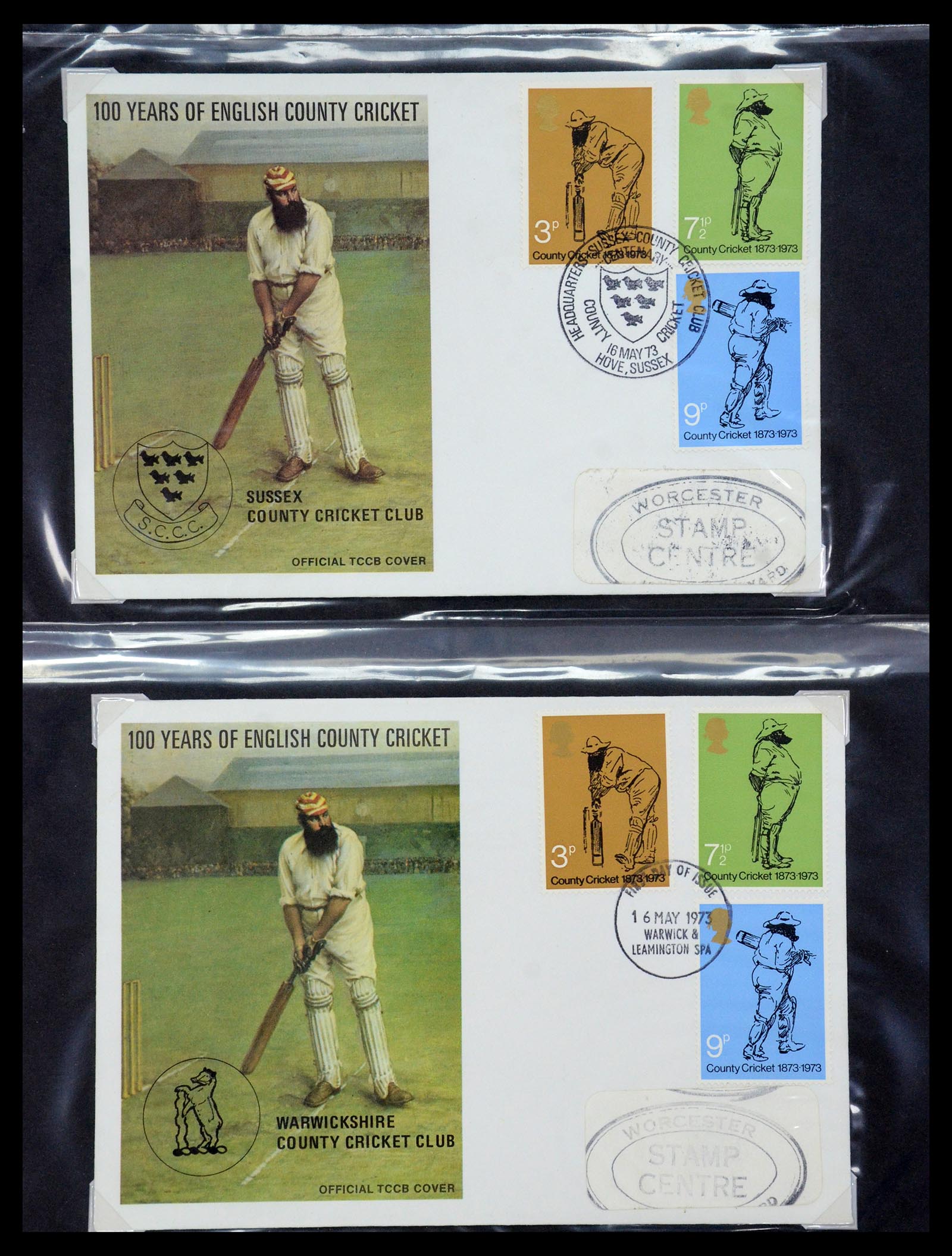 35594 325 - Postzegelverzameling 35594 Motief Cricket 1962-1996.