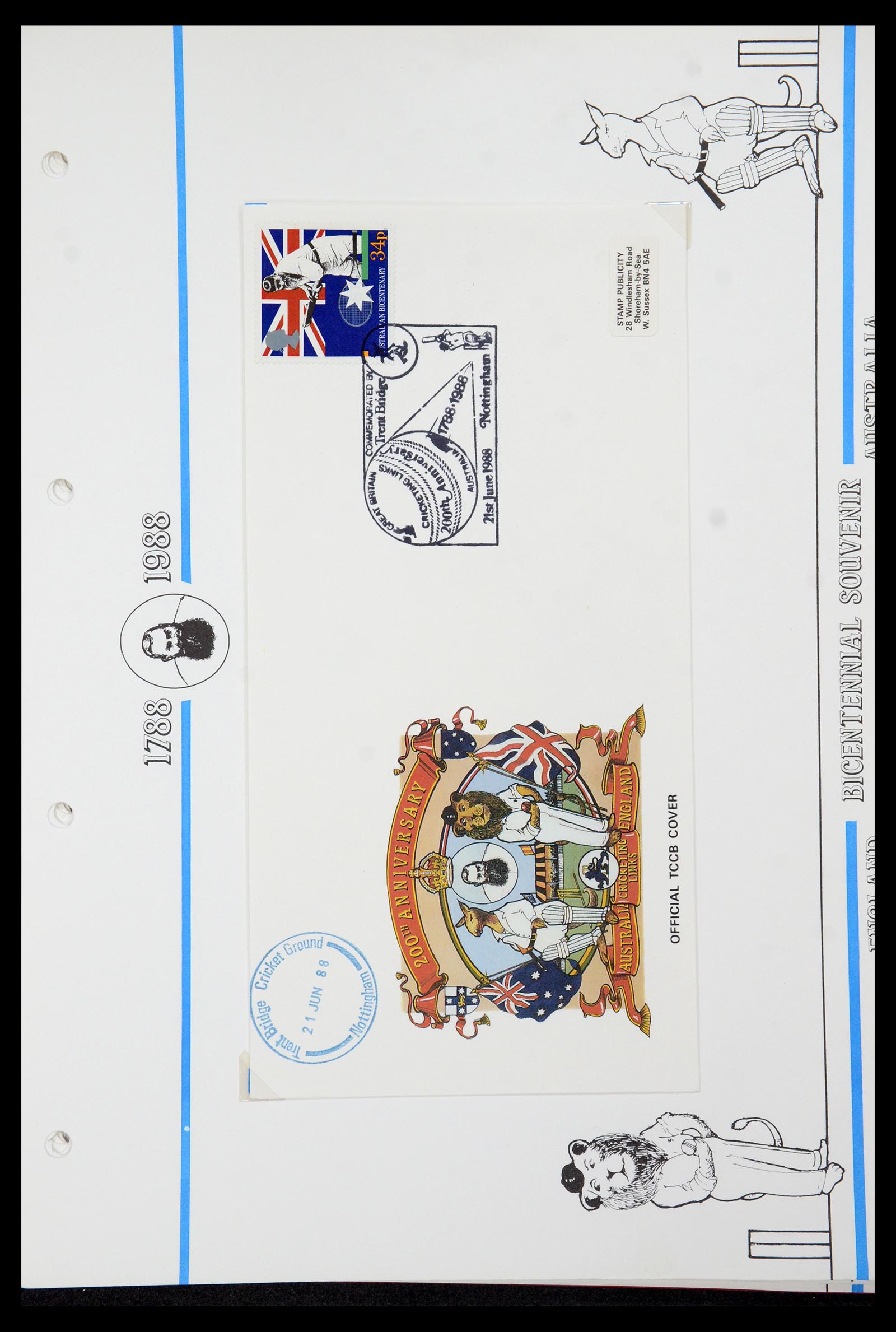 35594 337 - Postzegelverzameling 35594 Motief Cricket 1962-1996.