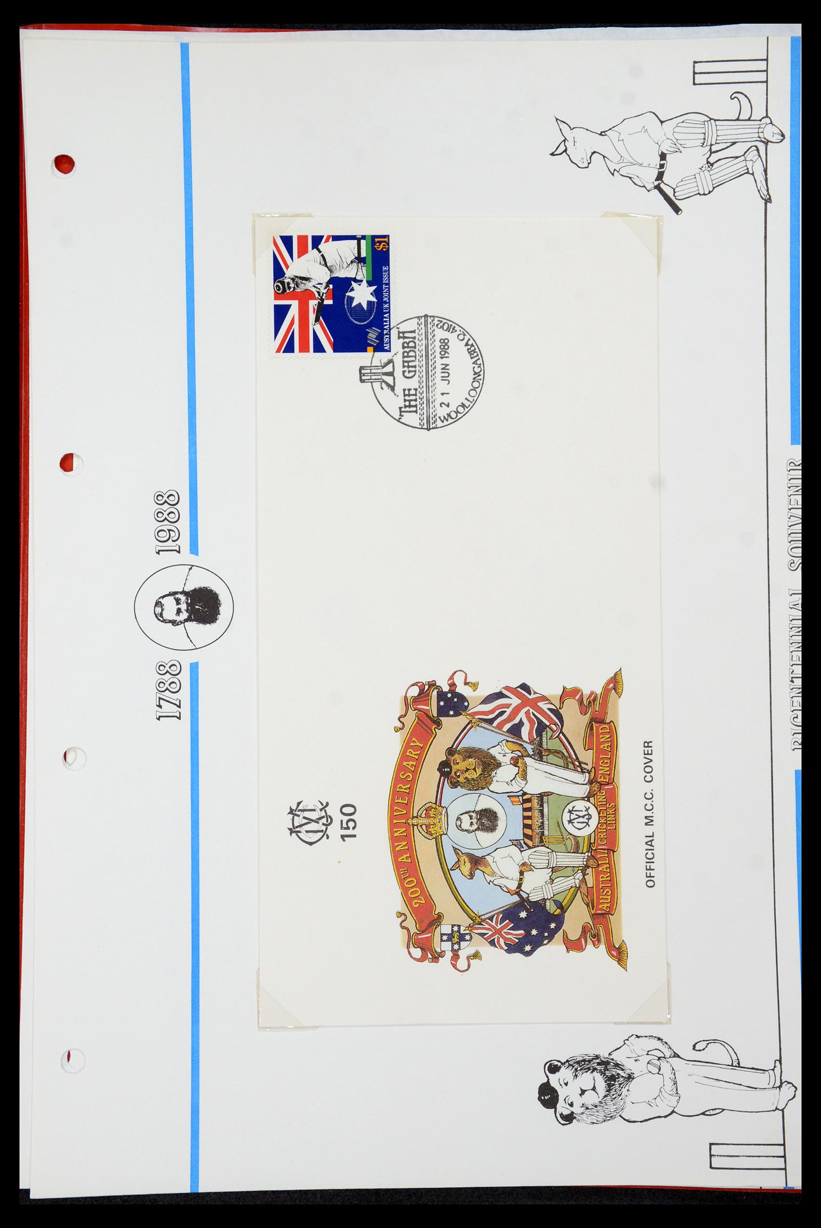 35594 344 - Postzegelverzameling 35594 Motief Cricket 1962-1996.