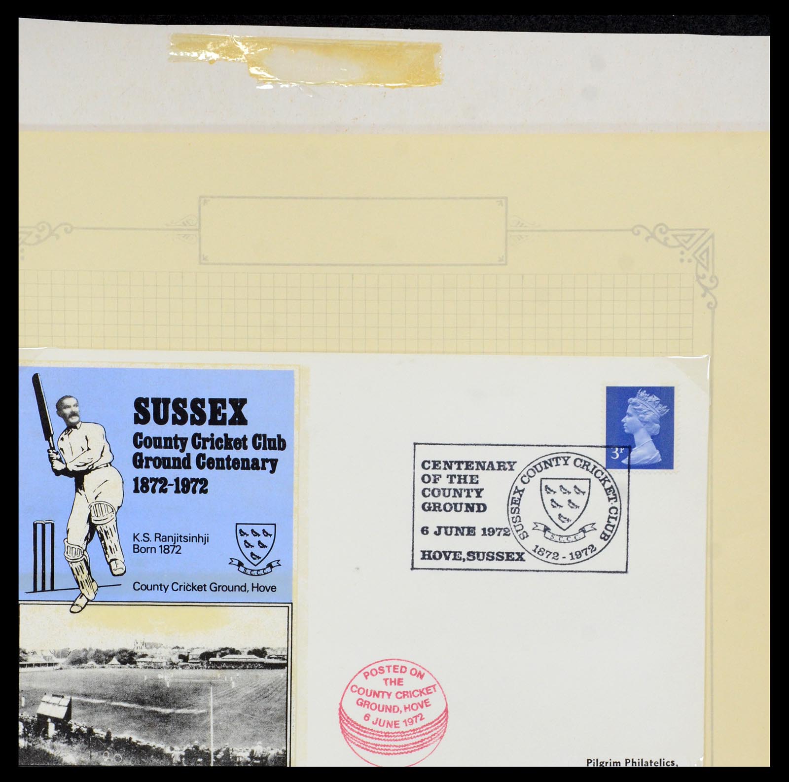 35594 354 - Postzegelverzameling 35594 Motief Cricket 1962-1996.