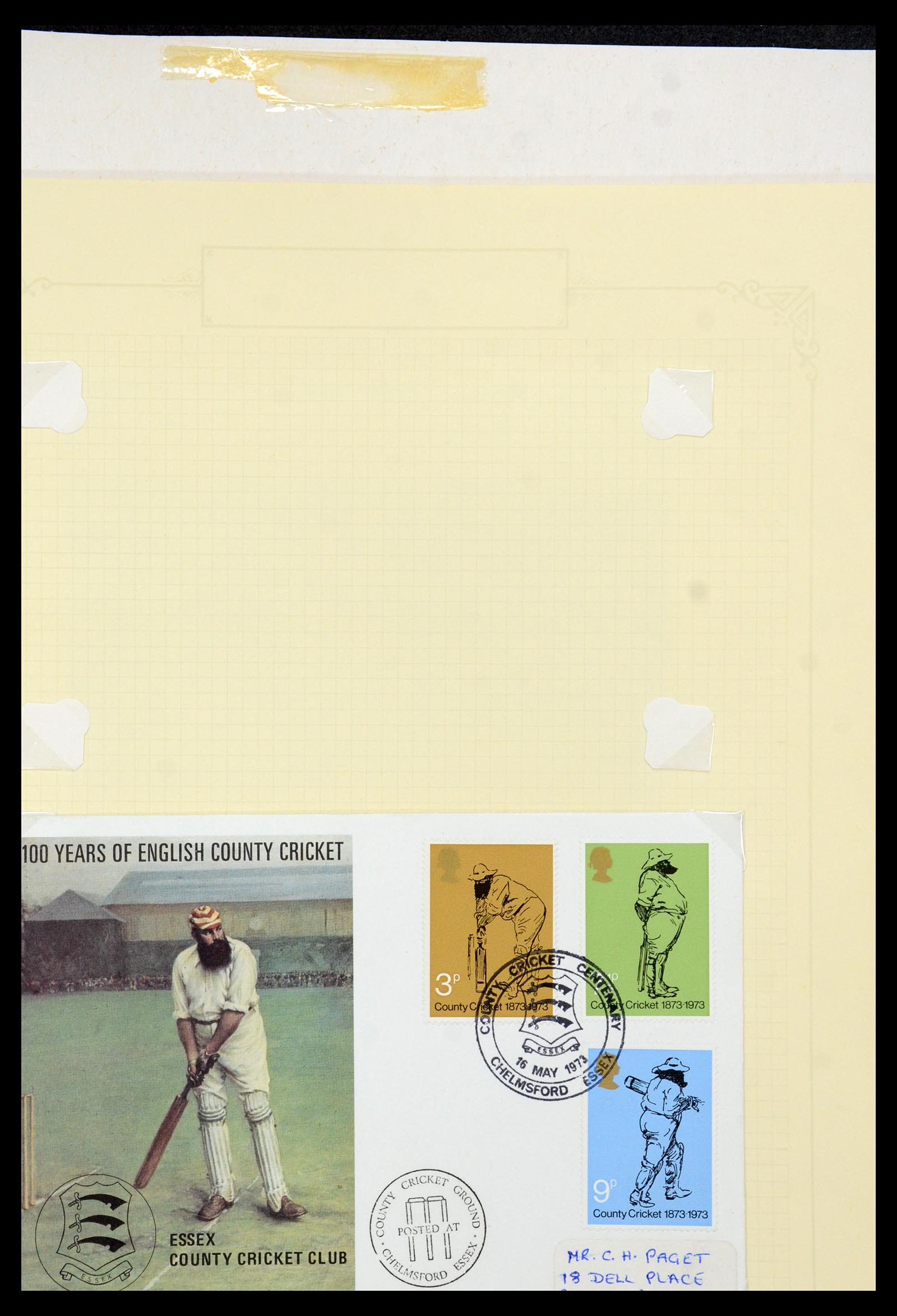 35594 355 - Postzegelverzameling 35594 Motief Cricket 1962-1996.