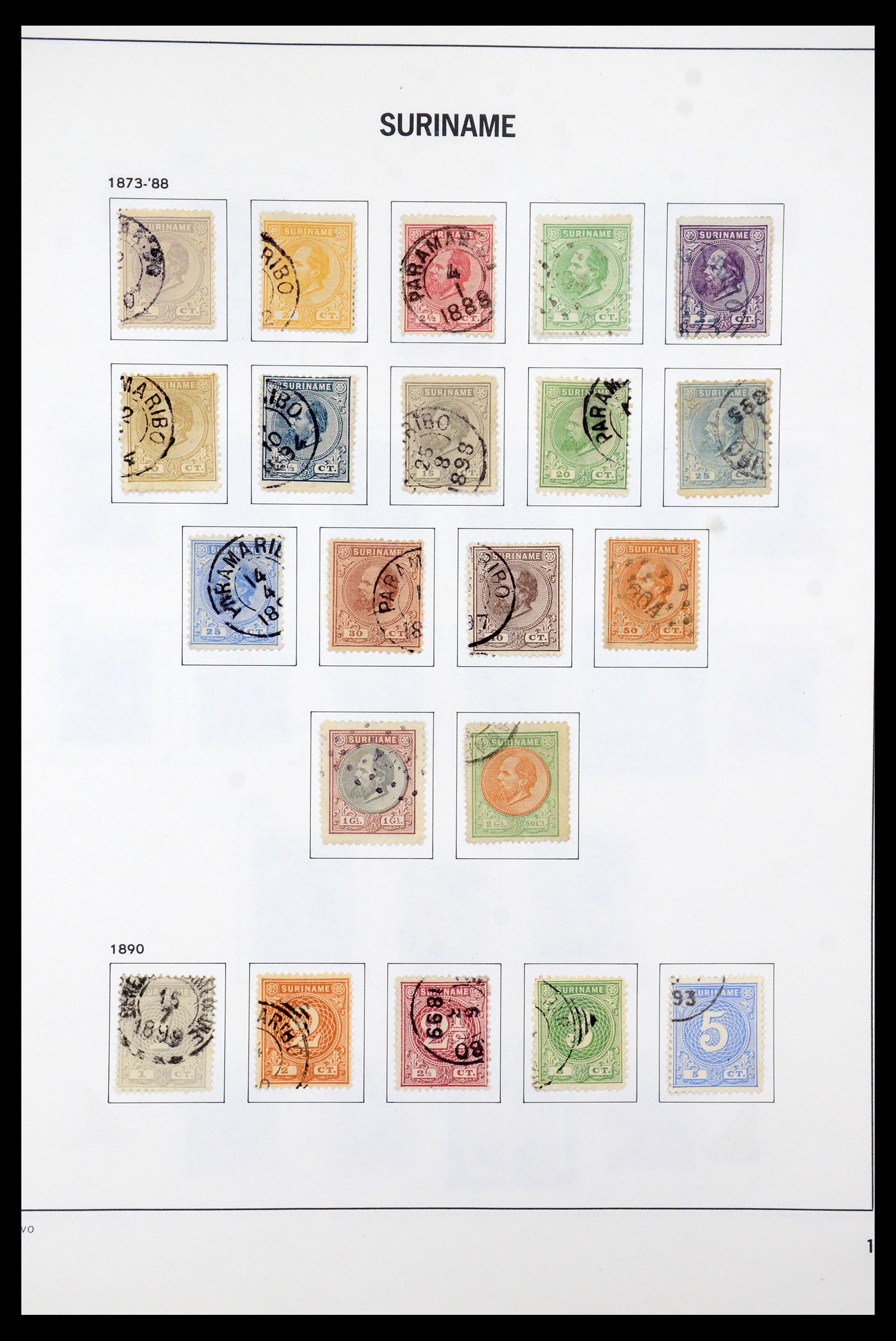 35595 002 - Postzegelverzameling 35595 Suriname 1873-1975.