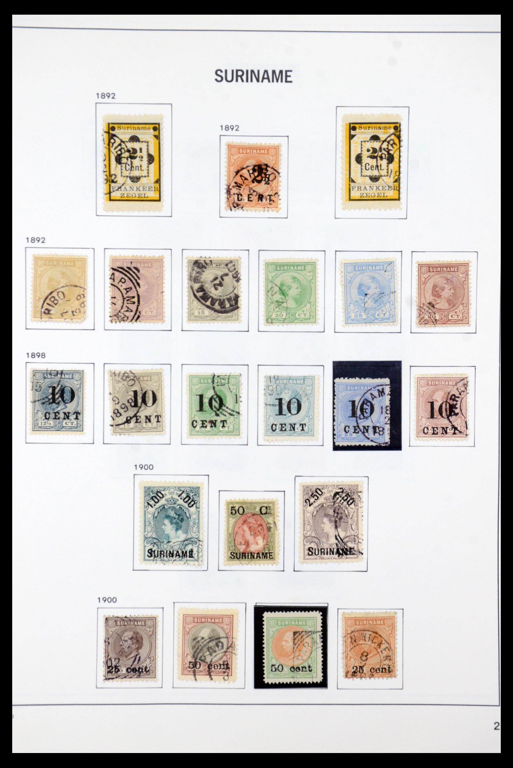 35595 003 - Postzegelverzameling 35595 Suriname 1873-1975.