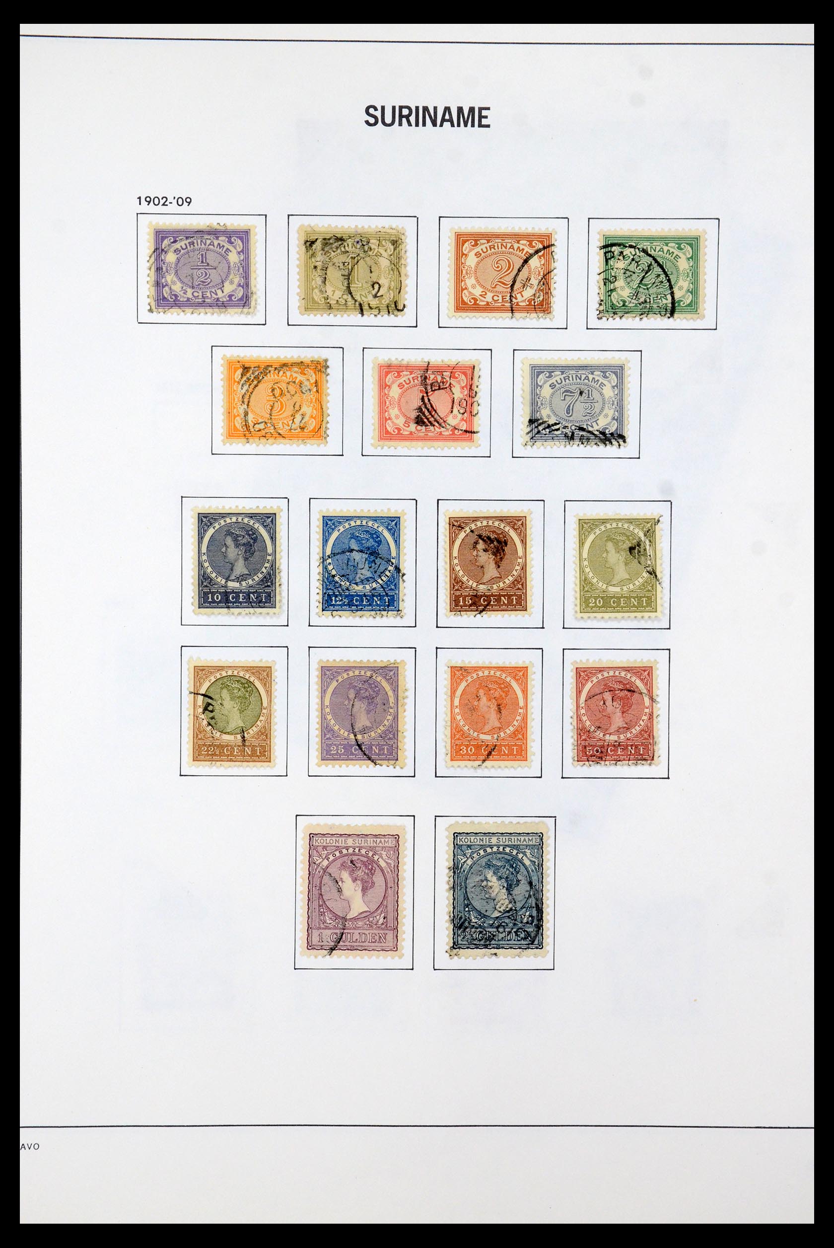 35595 004 - Postzegelverzameling 35595 Suriname 1873-1975.