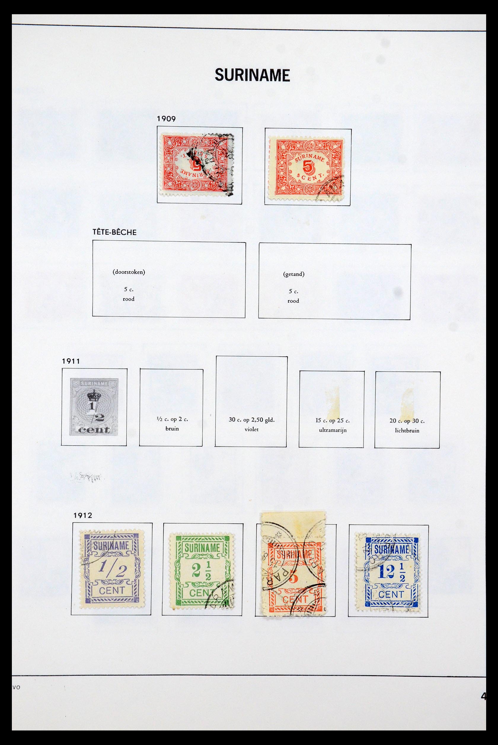 35595 005 - Postzegelverzameling 35595 Suriname 1873-1975.