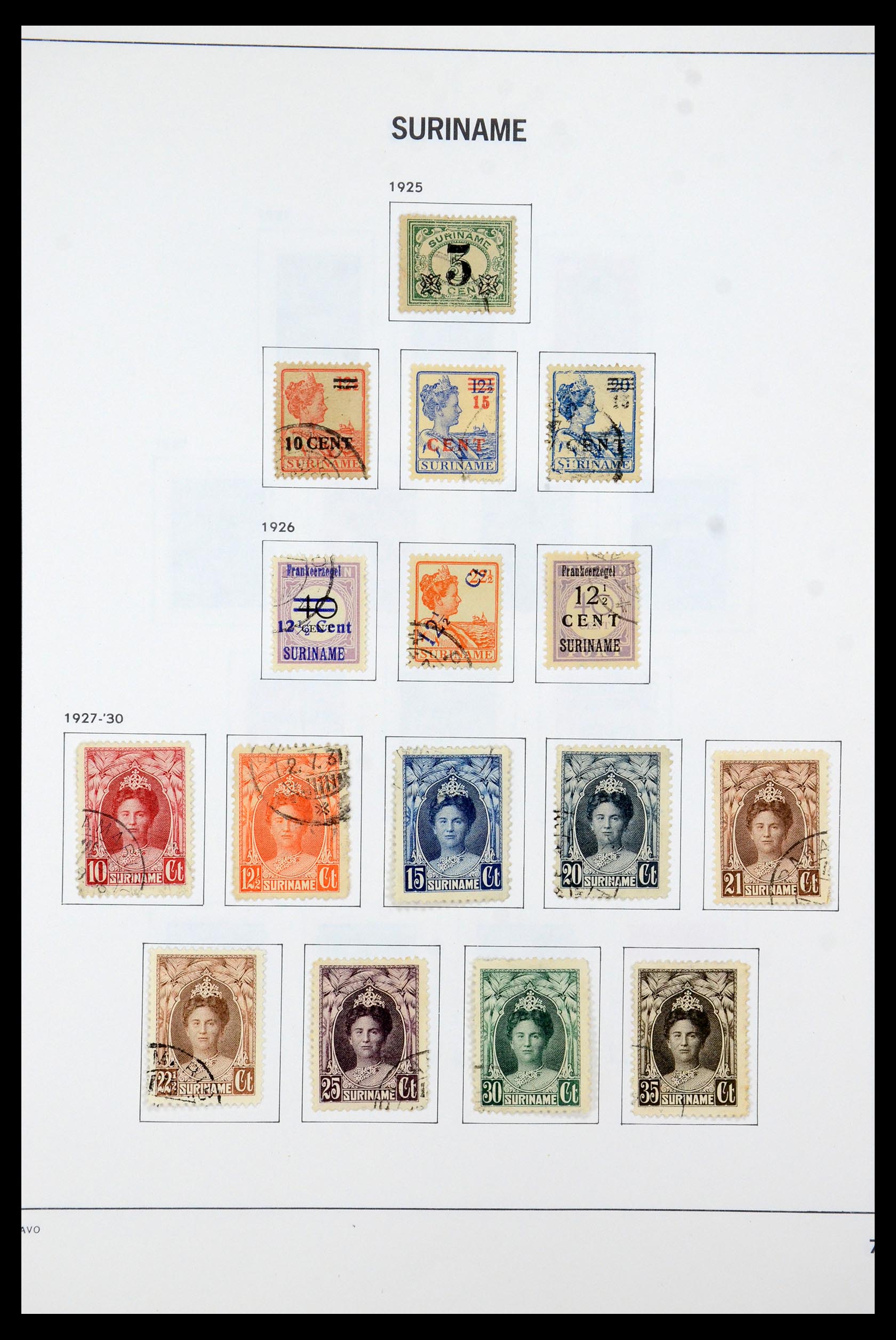 35595 009 - Postzegelverzameling 35595 Suriname 1873-1975.