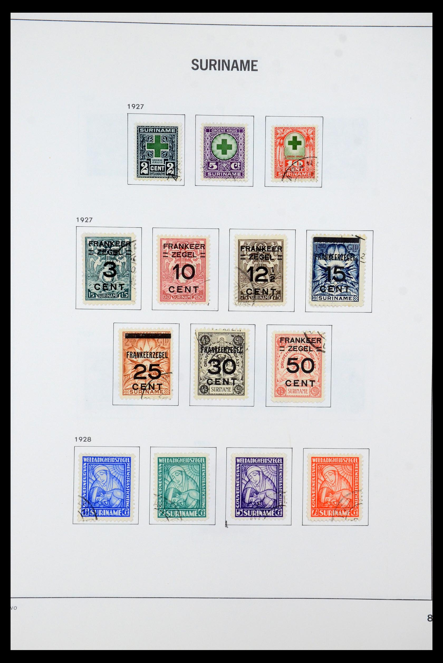 35595 010 - Postzegelverzameling 35595 Suriname 1873-1975.