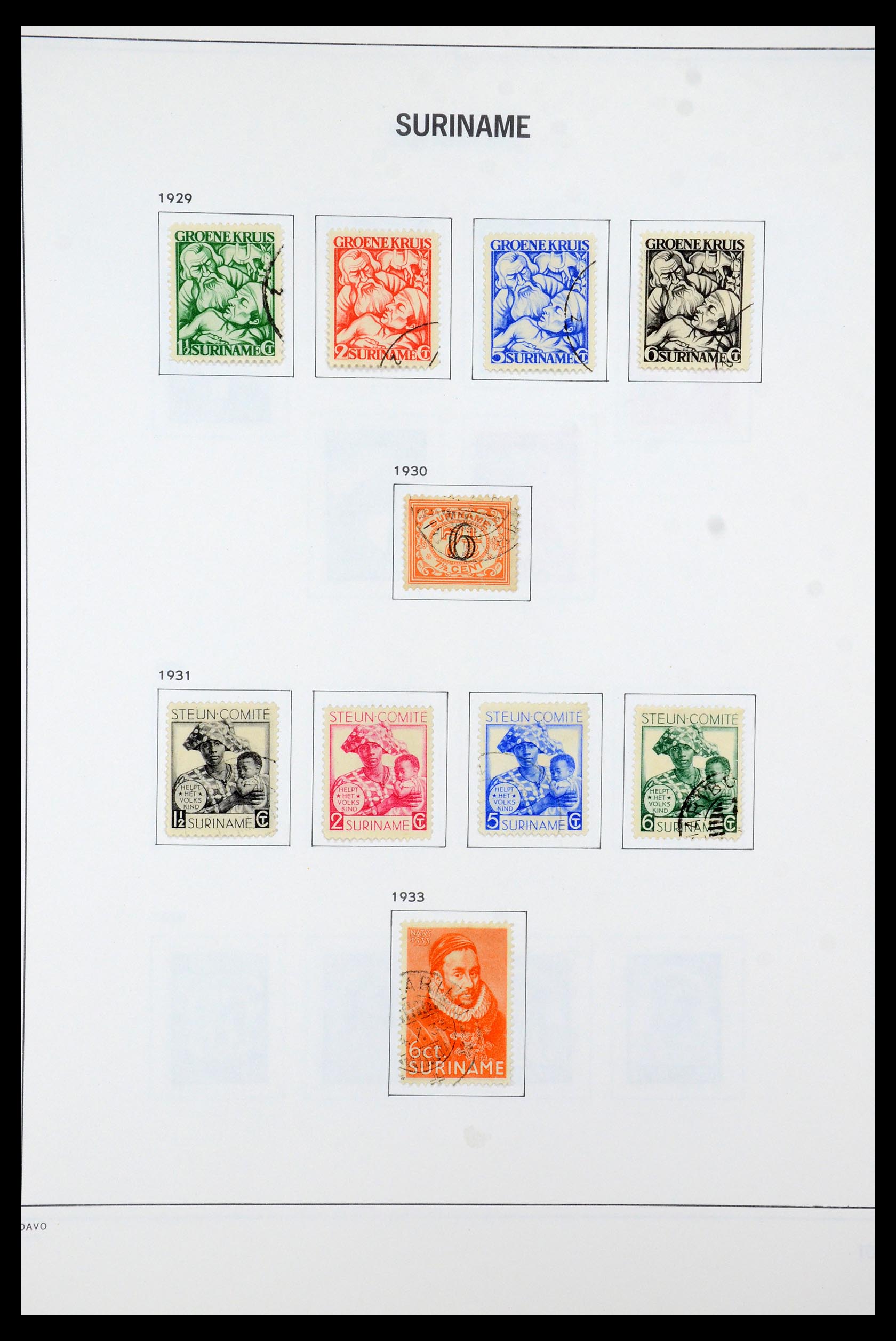 35595 011 - Postzegelverzameling 35595 Suriname 1873-1975.