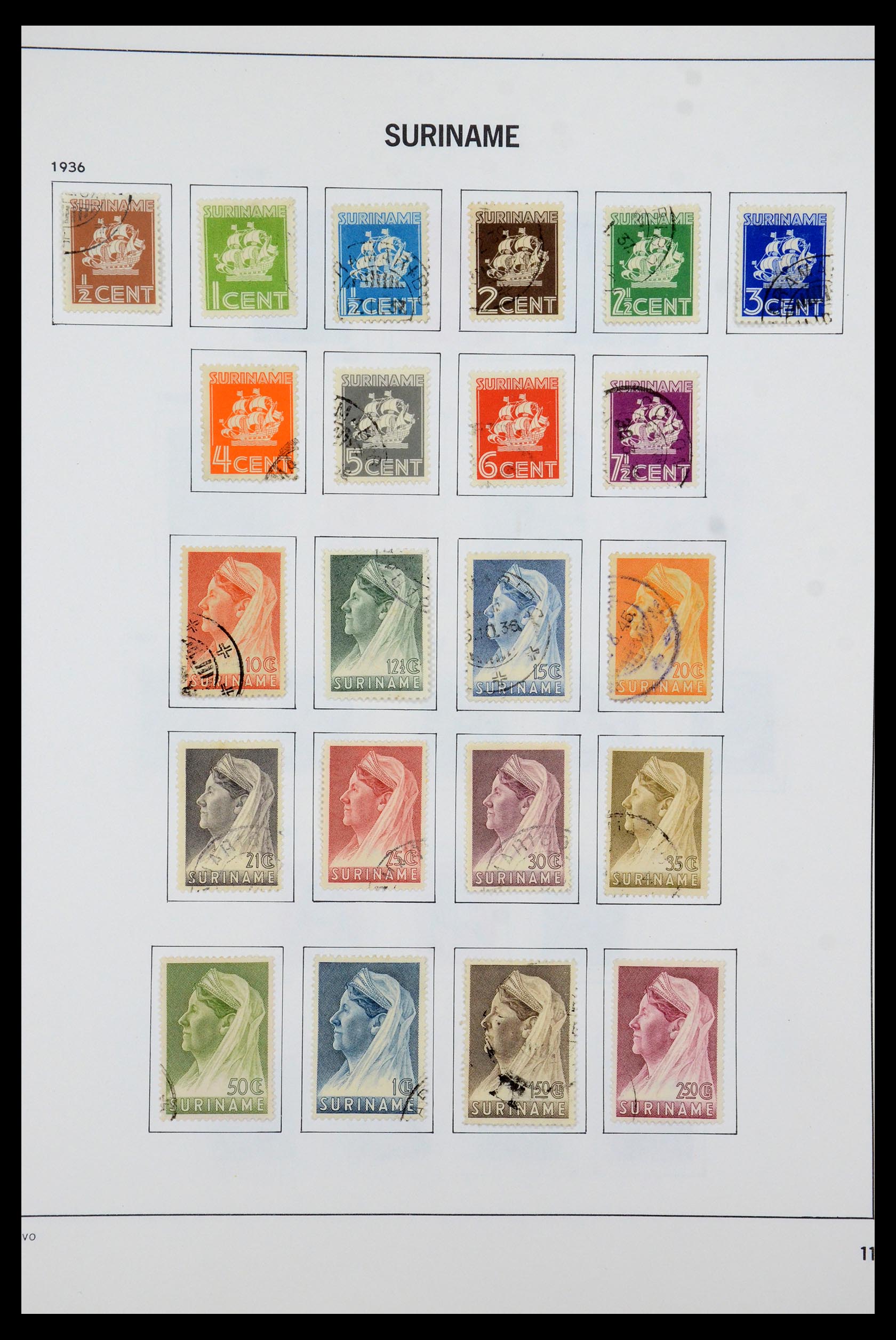 35595 013 - Postzegelverzameling 35595 Suriname 1873-1975.